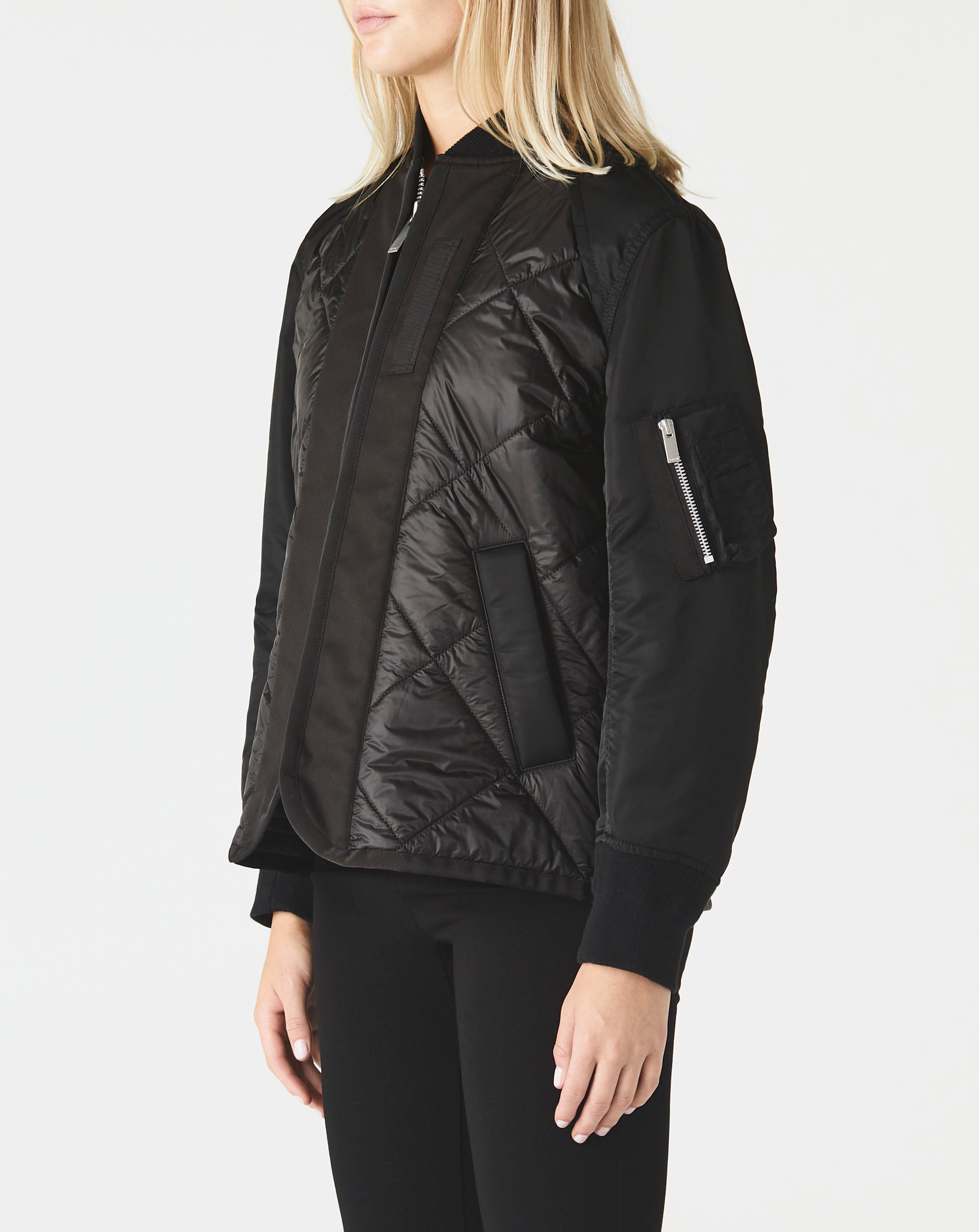 Nylon Twill Mix Quilted Blouson