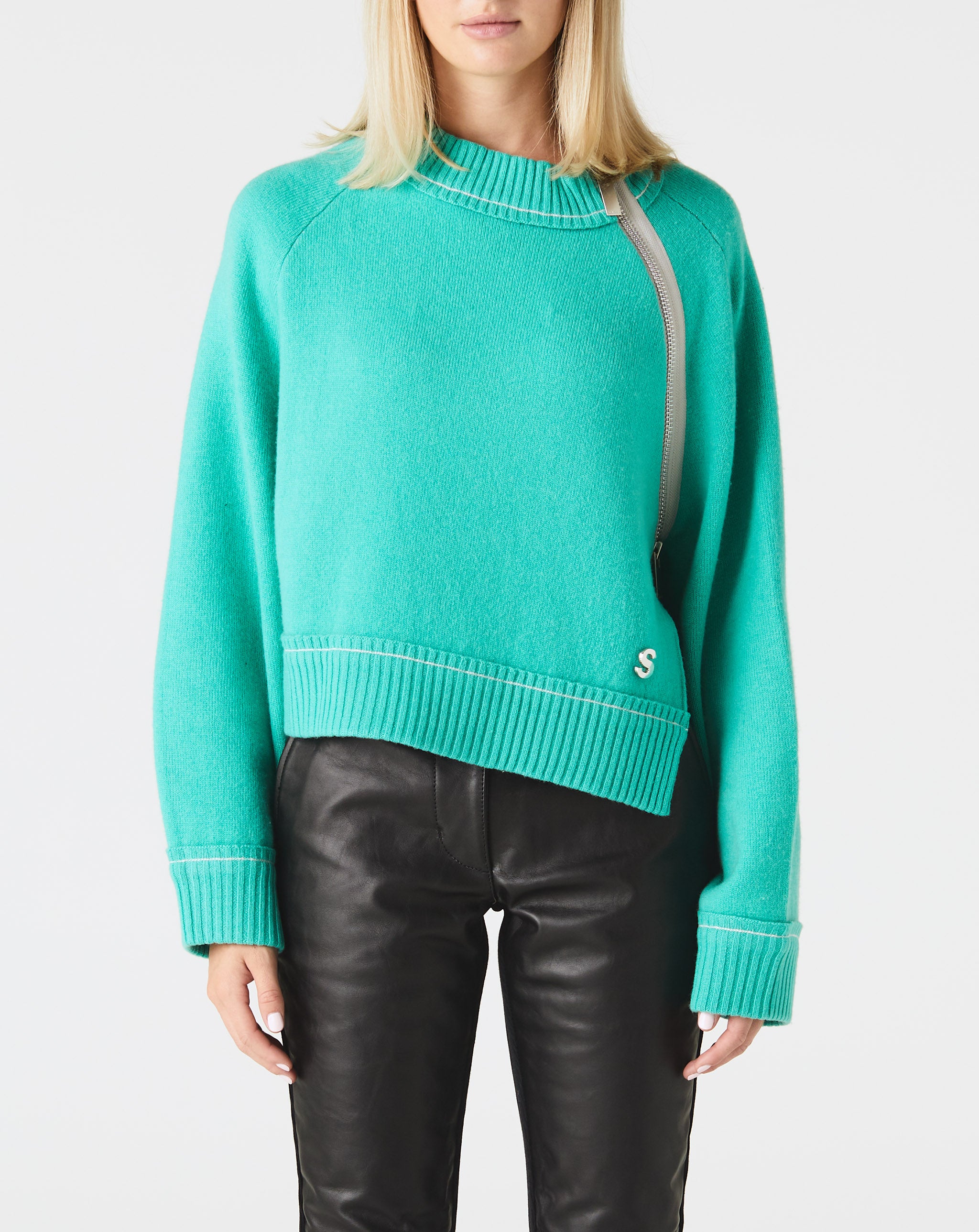 S Studs Cashmere Pullover