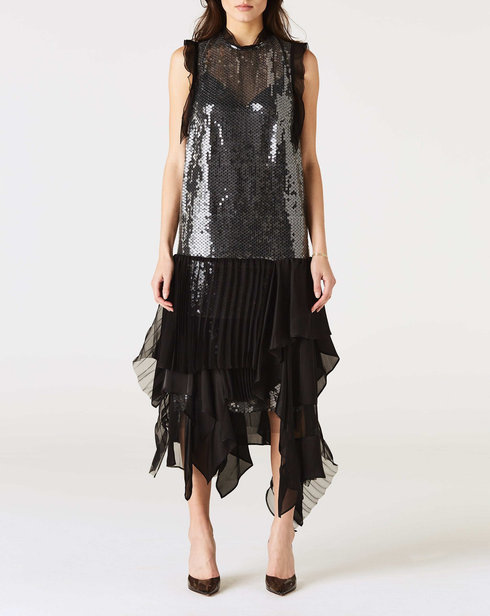 Spangle Embroidery Dress