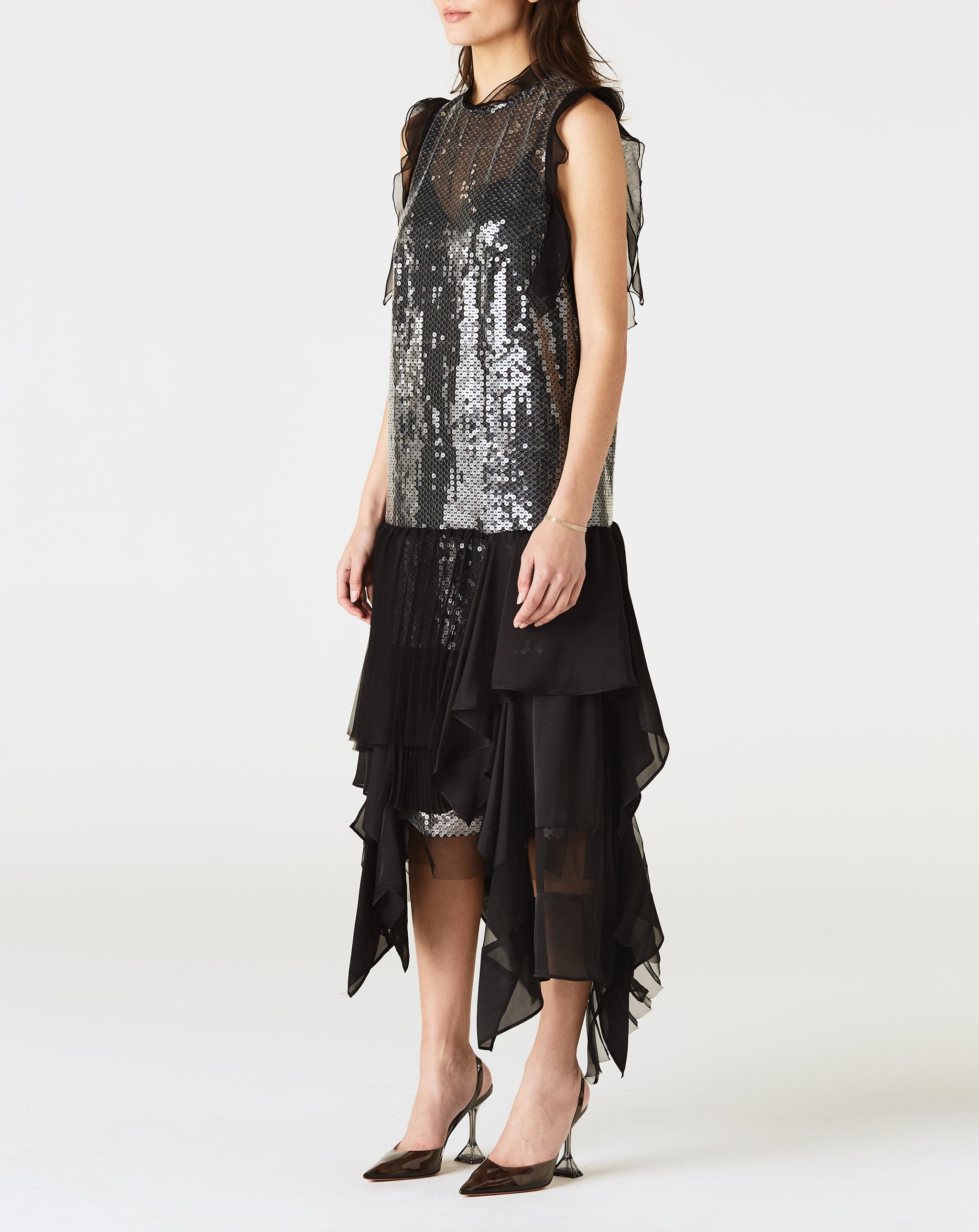 Spangle Embroidery Dress