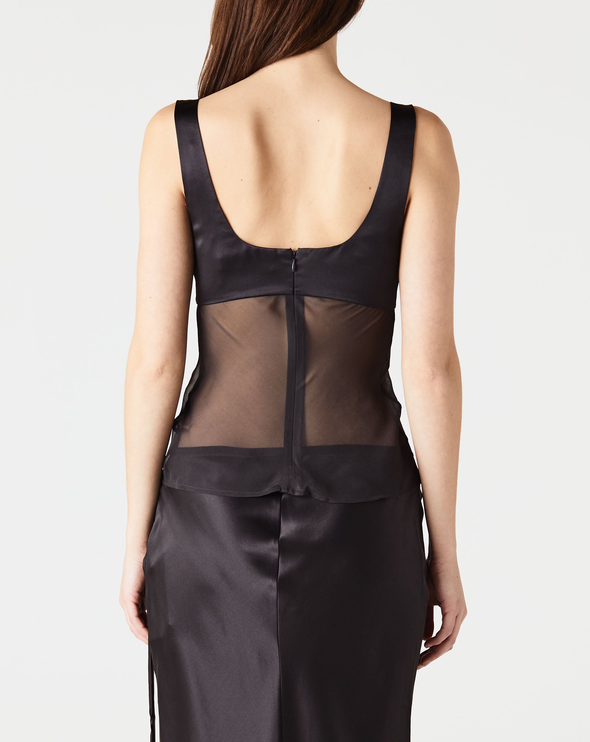 Sheer Torso Cowl Tank