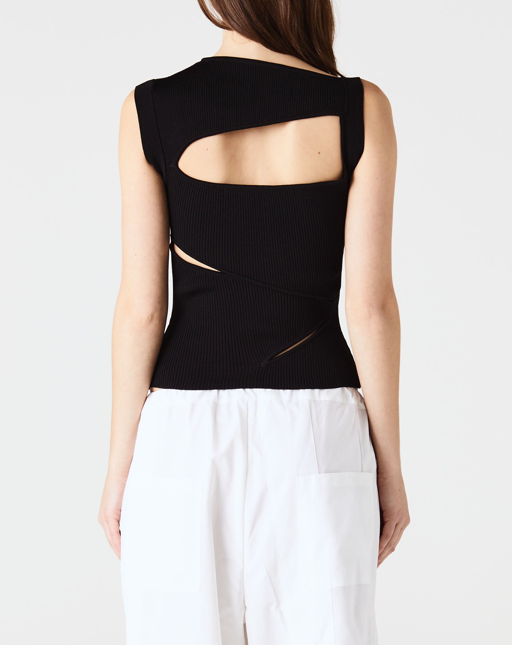 Slashed Knit Top