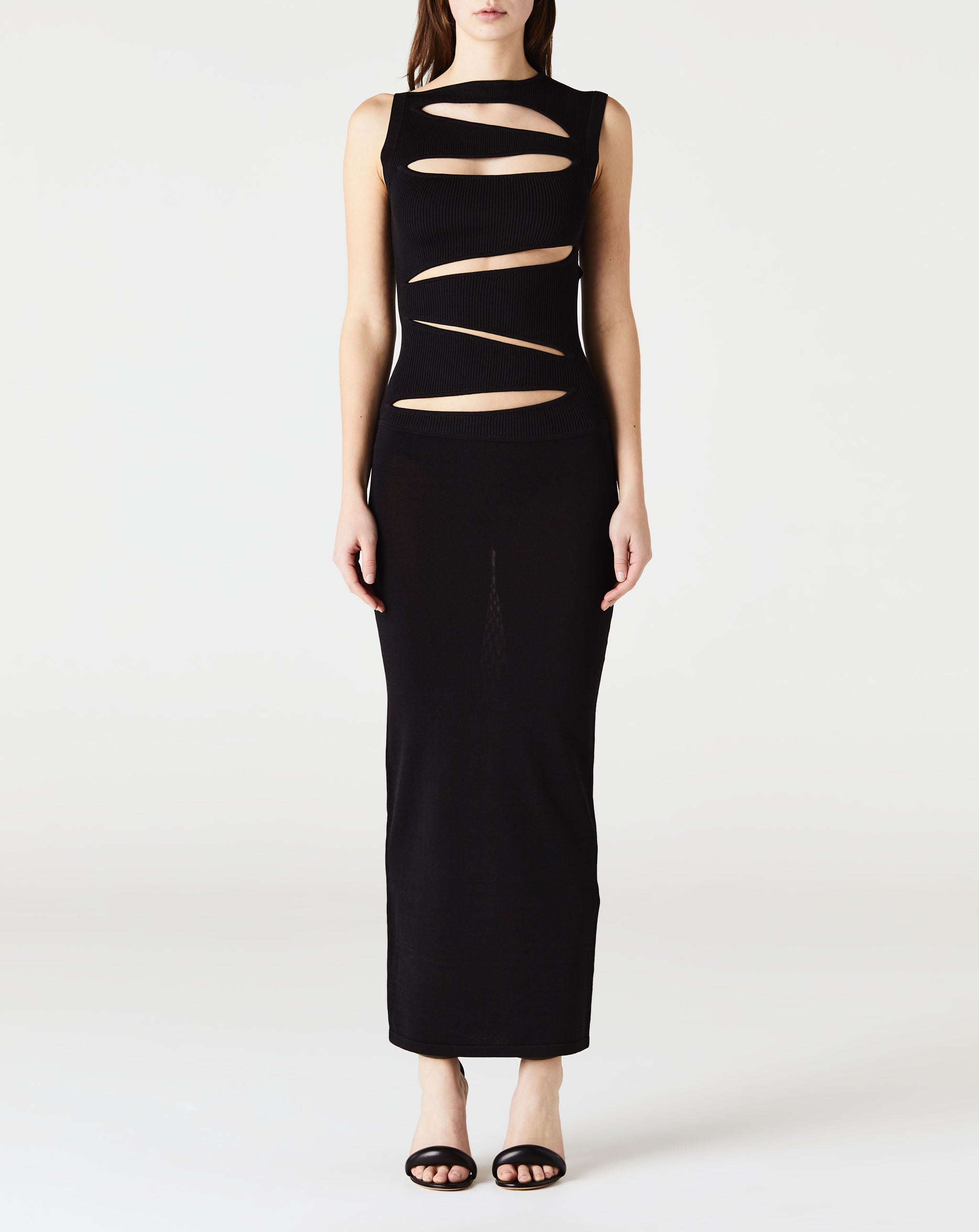 Slashed Knit Dress