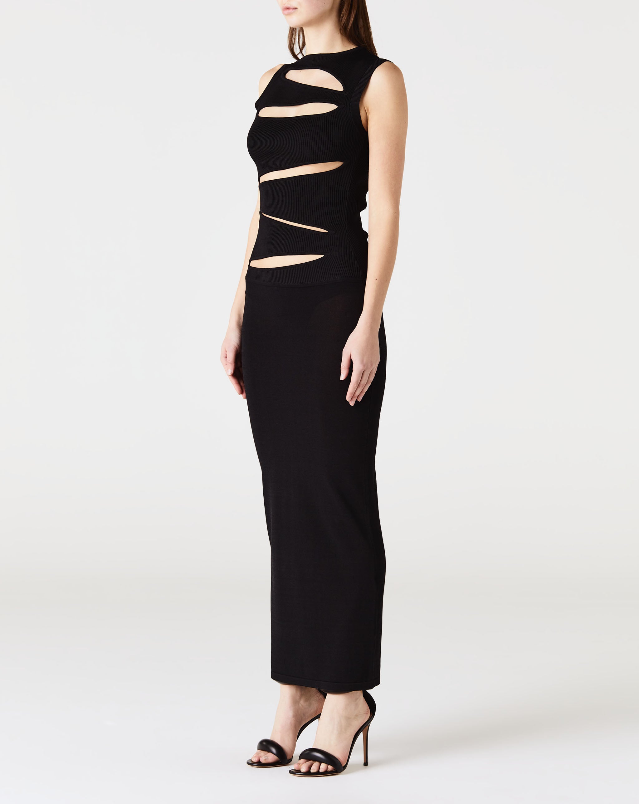 Slashed Knit Dress