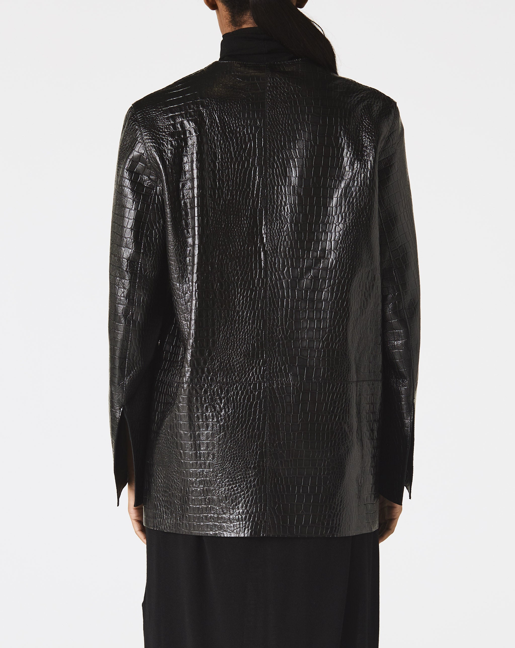 Crocodile Leather Blazer