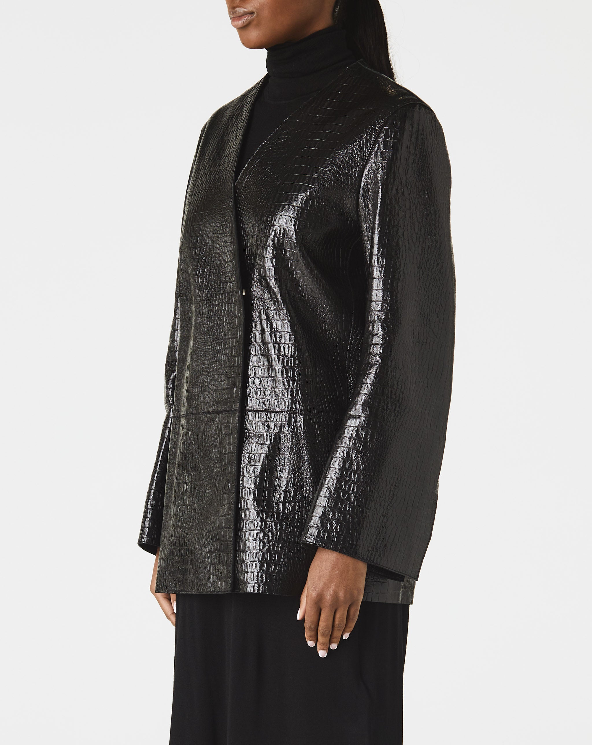 Crocodile Leather Blazer