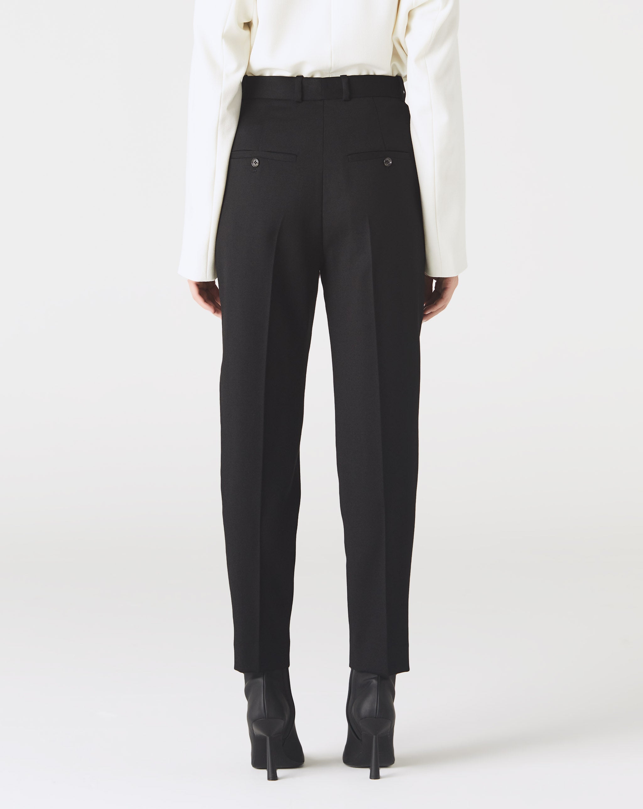 Sewn Pleat Wool Trousers