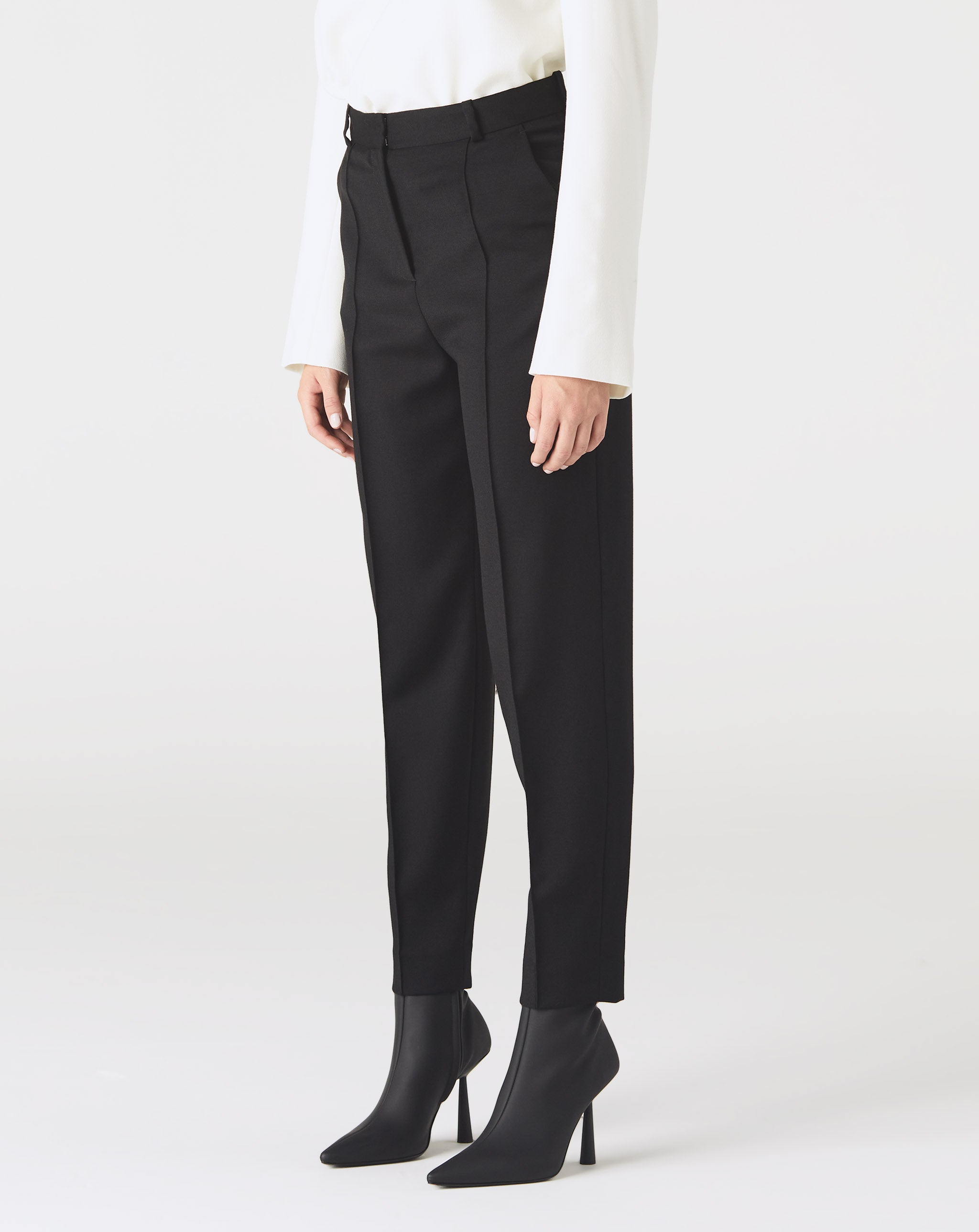 Sewn Pleat Wool Trousers