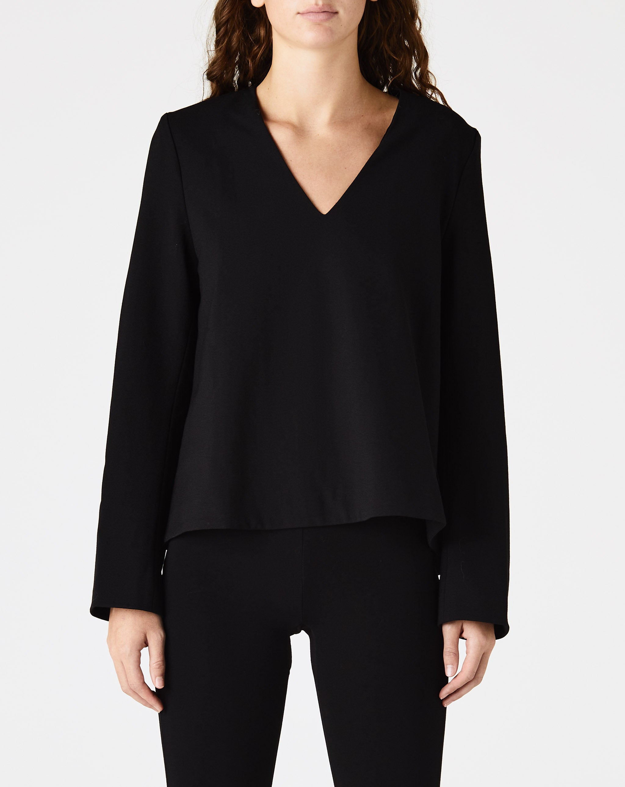 Structured Wool Crepe Top