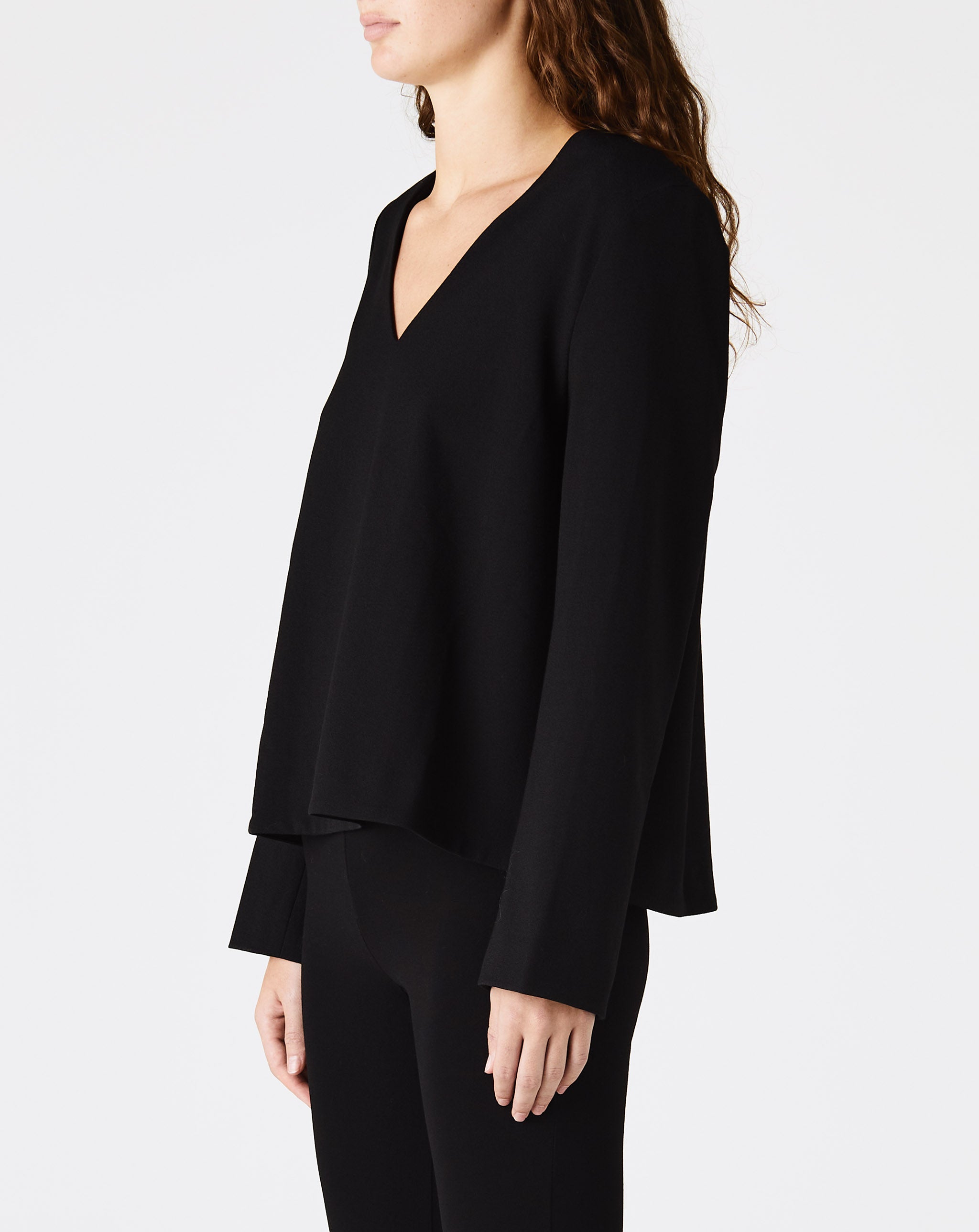 Structured Wool Crepe Top