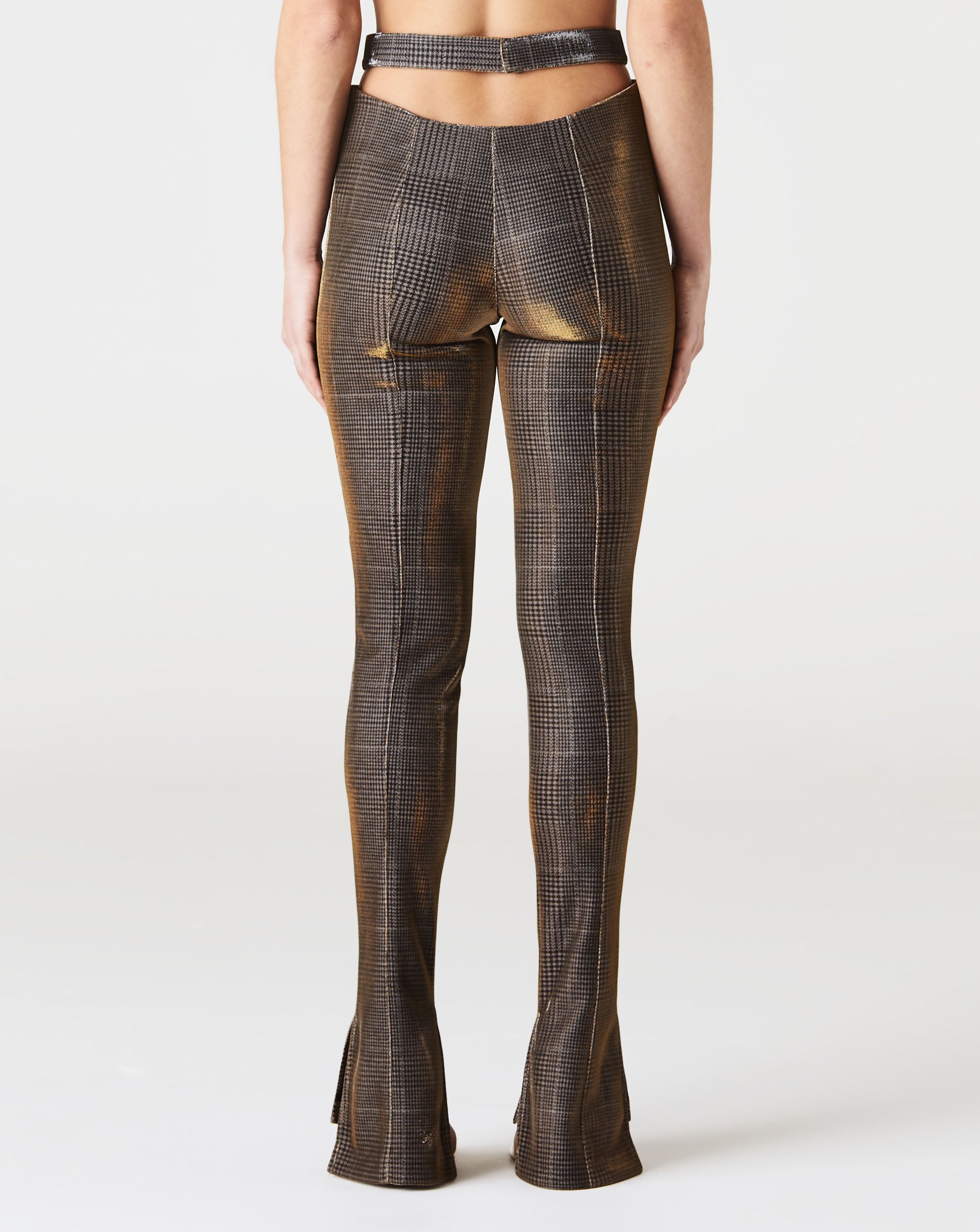 Lurex Plaid Pant