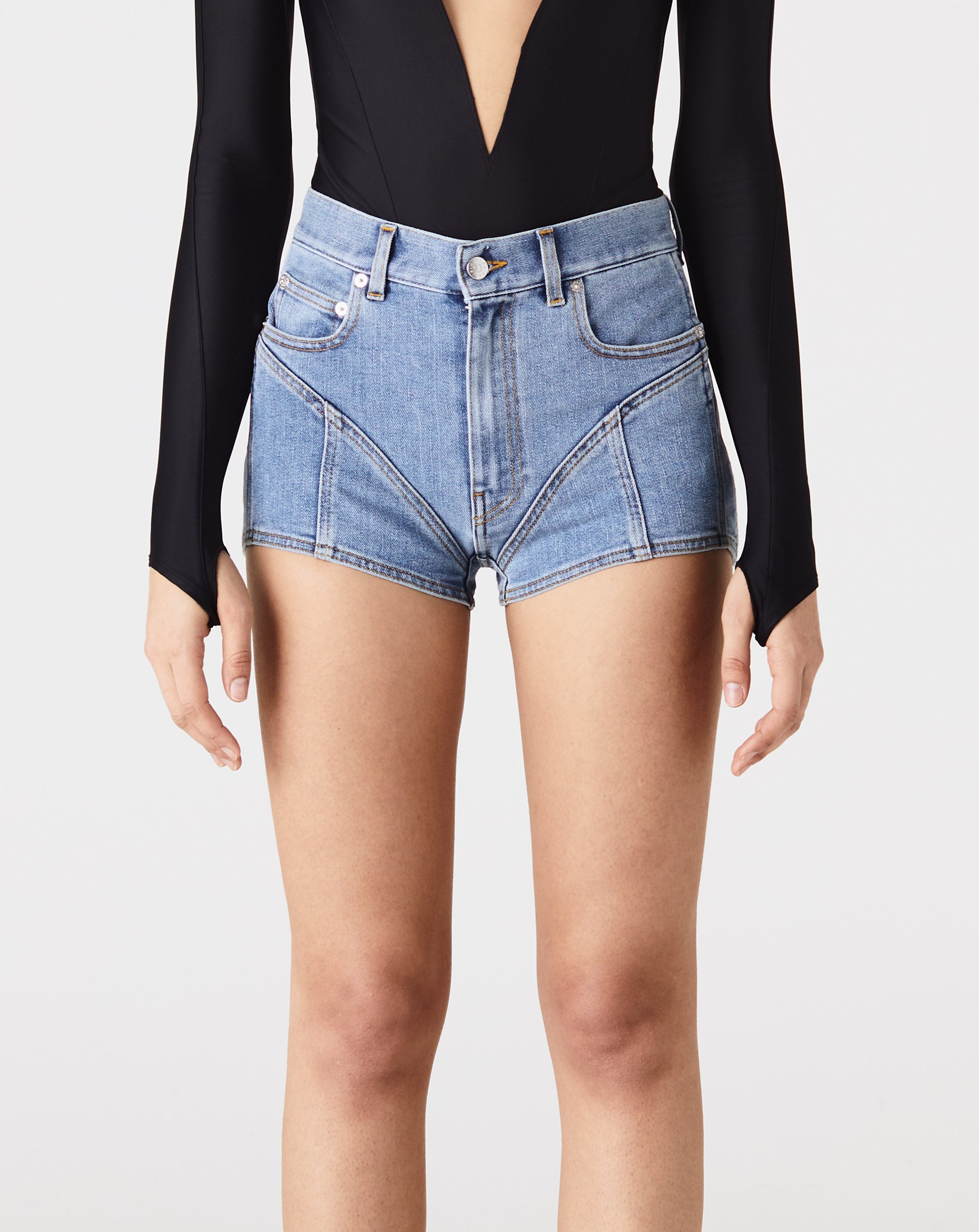 Fringed Denim Short
