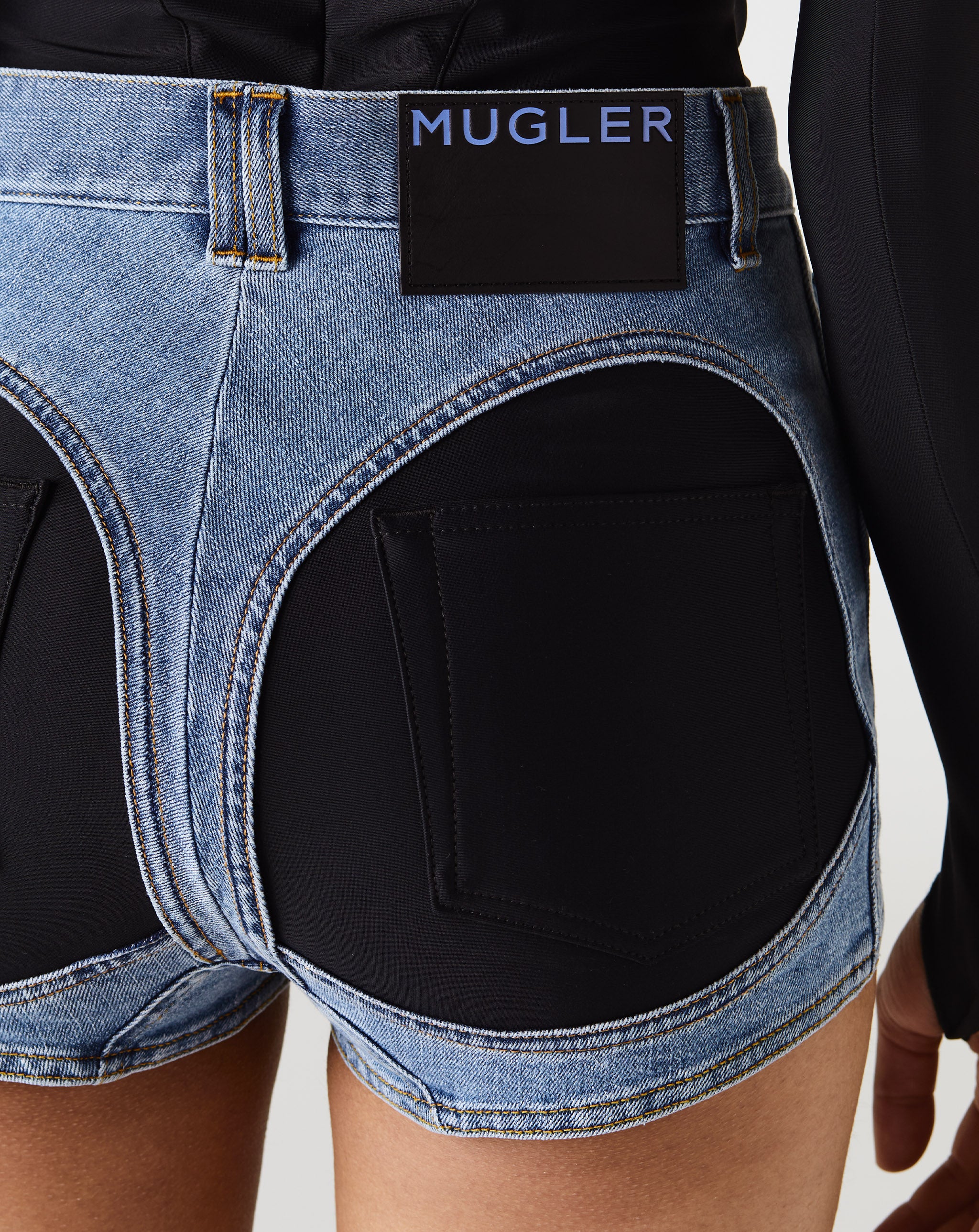 Fringed Denim Short