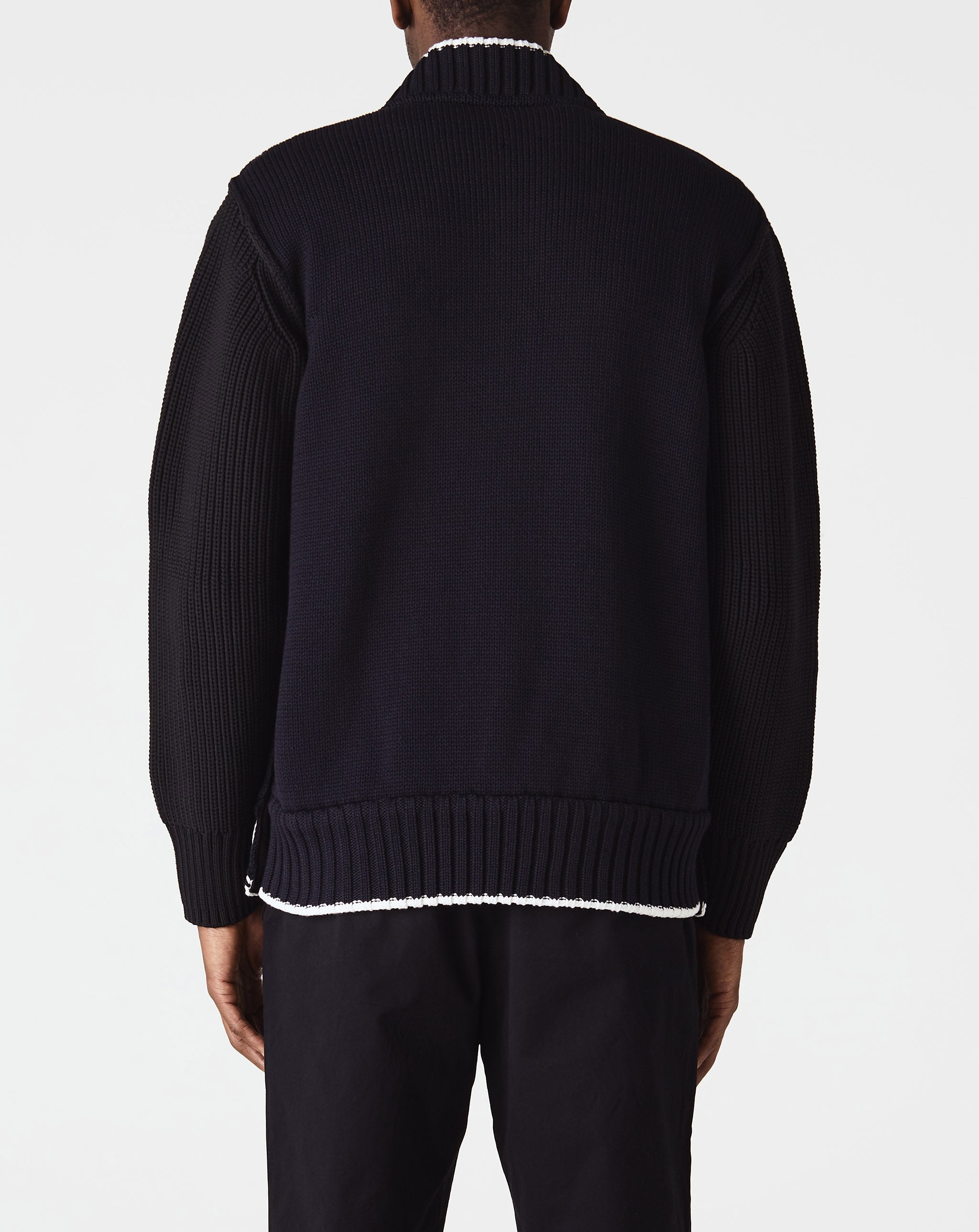 Eric Haze Code Embroidery Knit Blouson