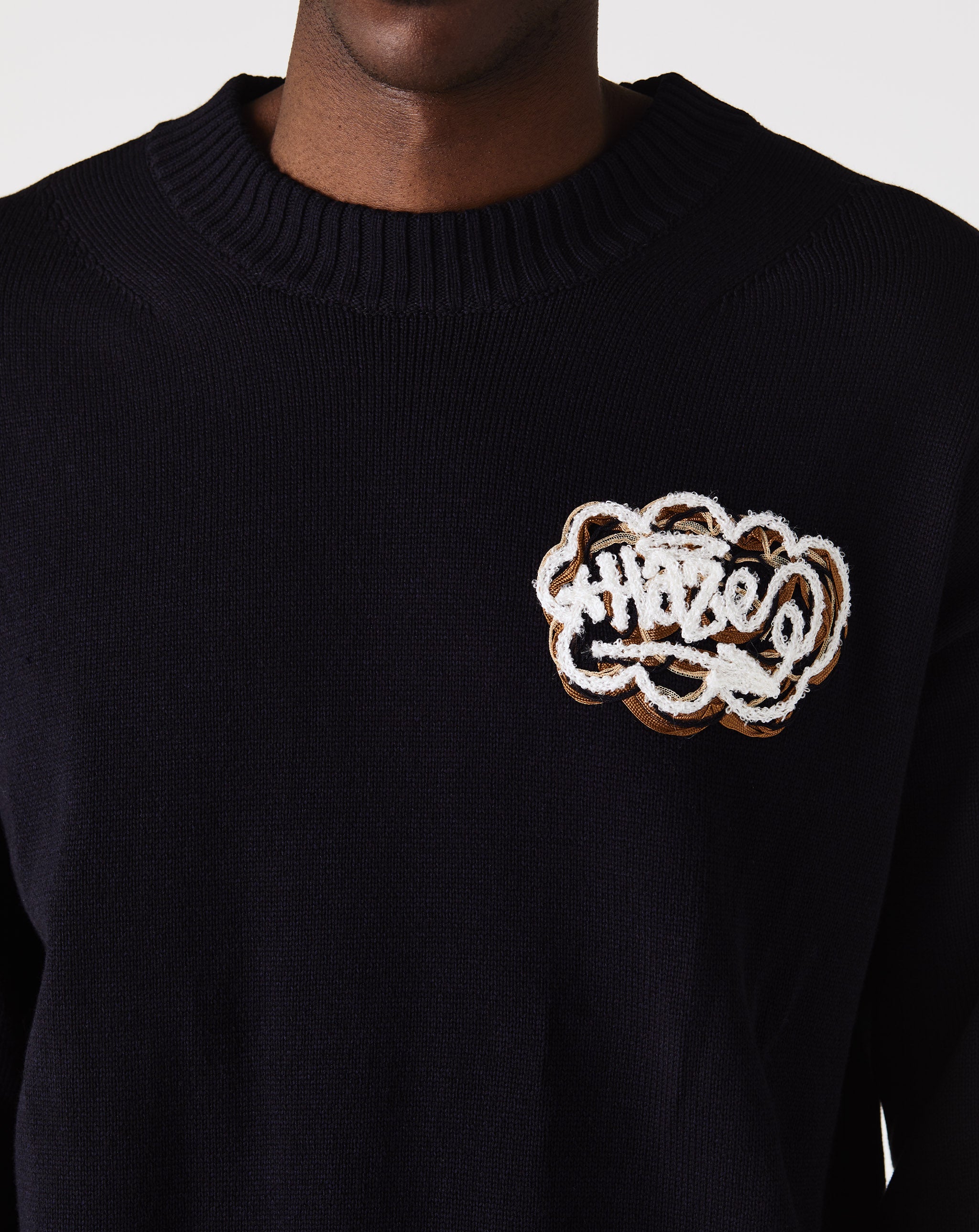 Eric Haze Code Emb Knit Pullover