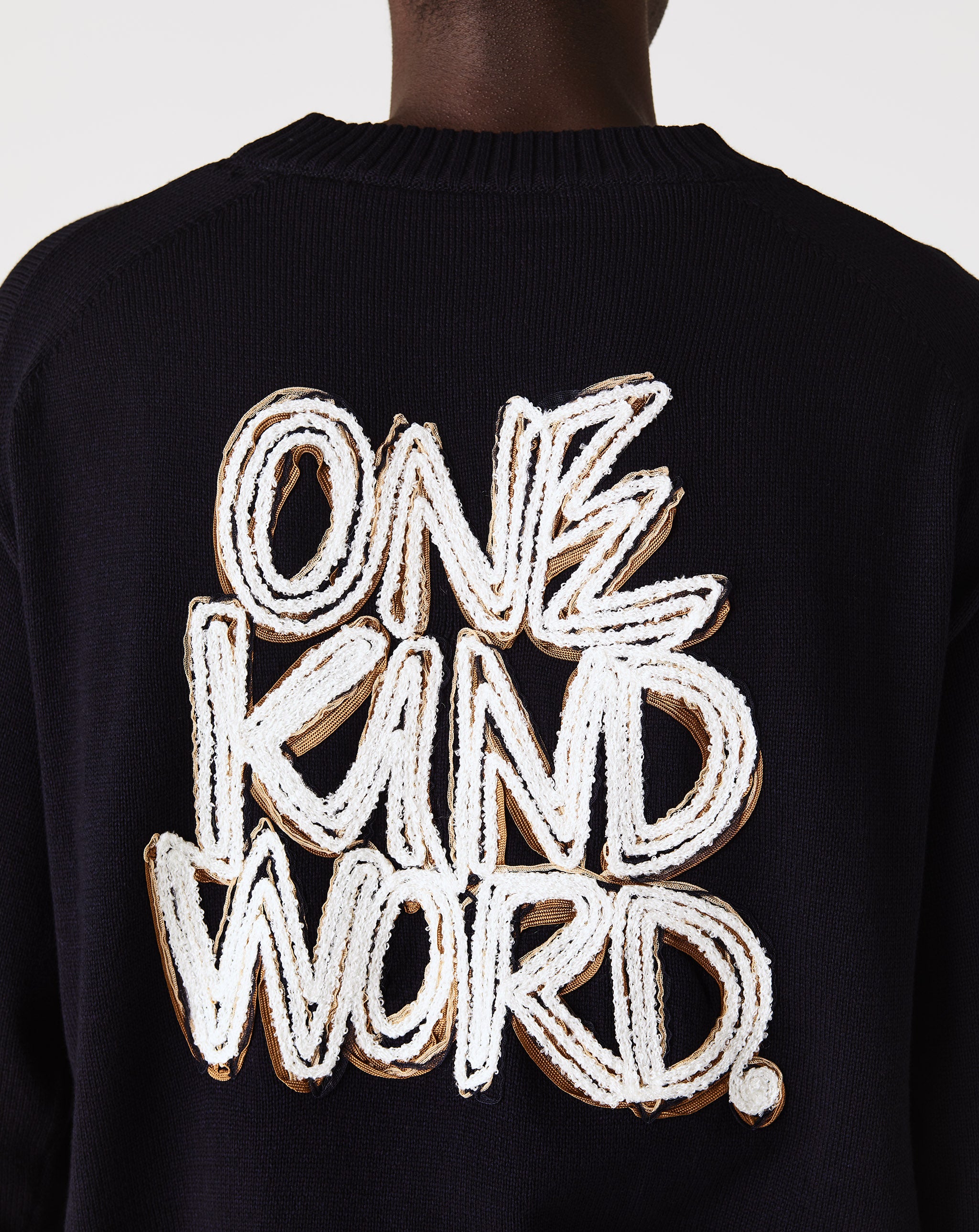 Eric Haze Code Emb Knit Pullover