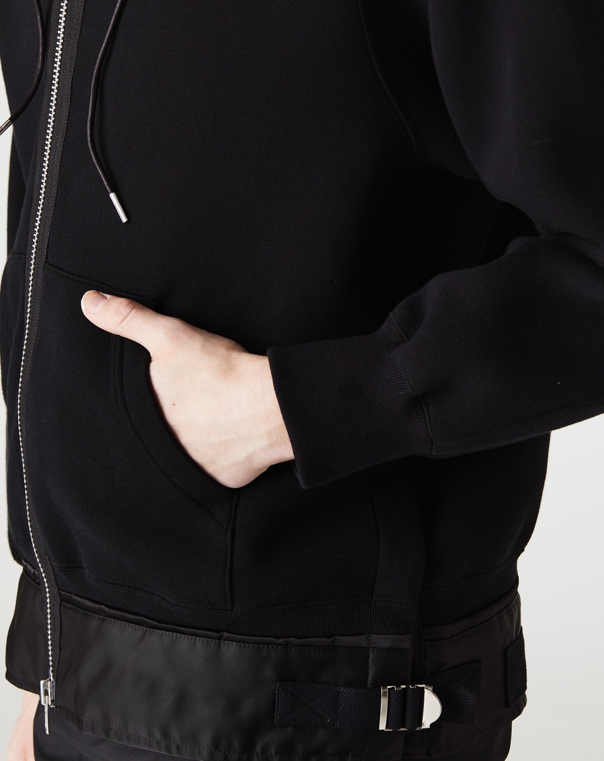 Sponge Sweat x Nylon Twill Hoodie