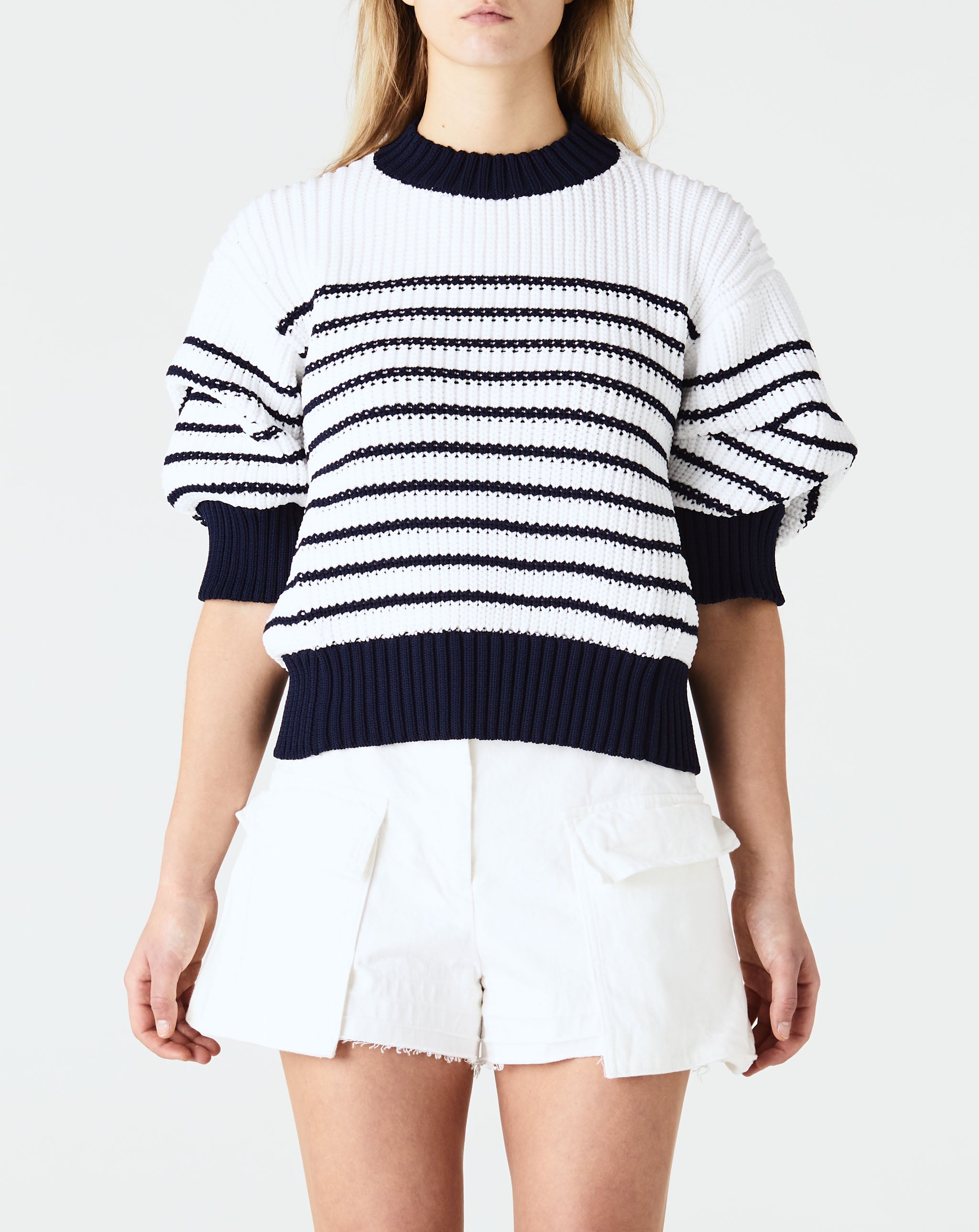 Horizontal Stripe Knit Pullover