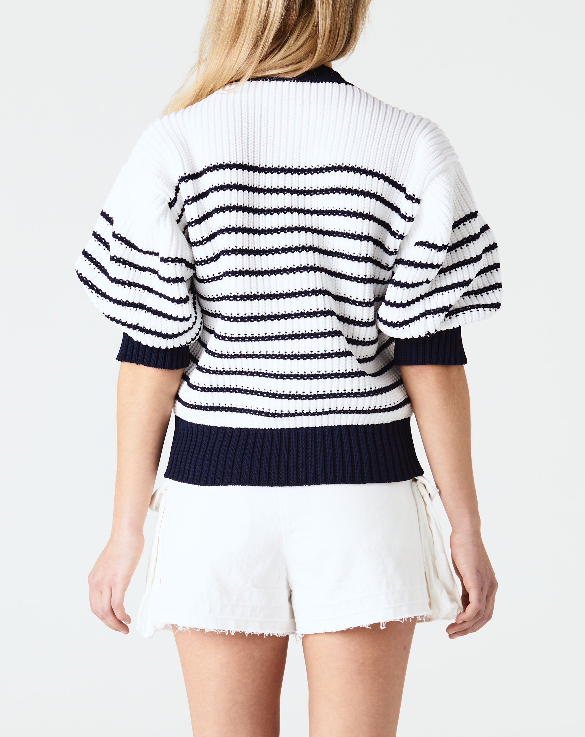 Horizontal Stripe Knit Pullover