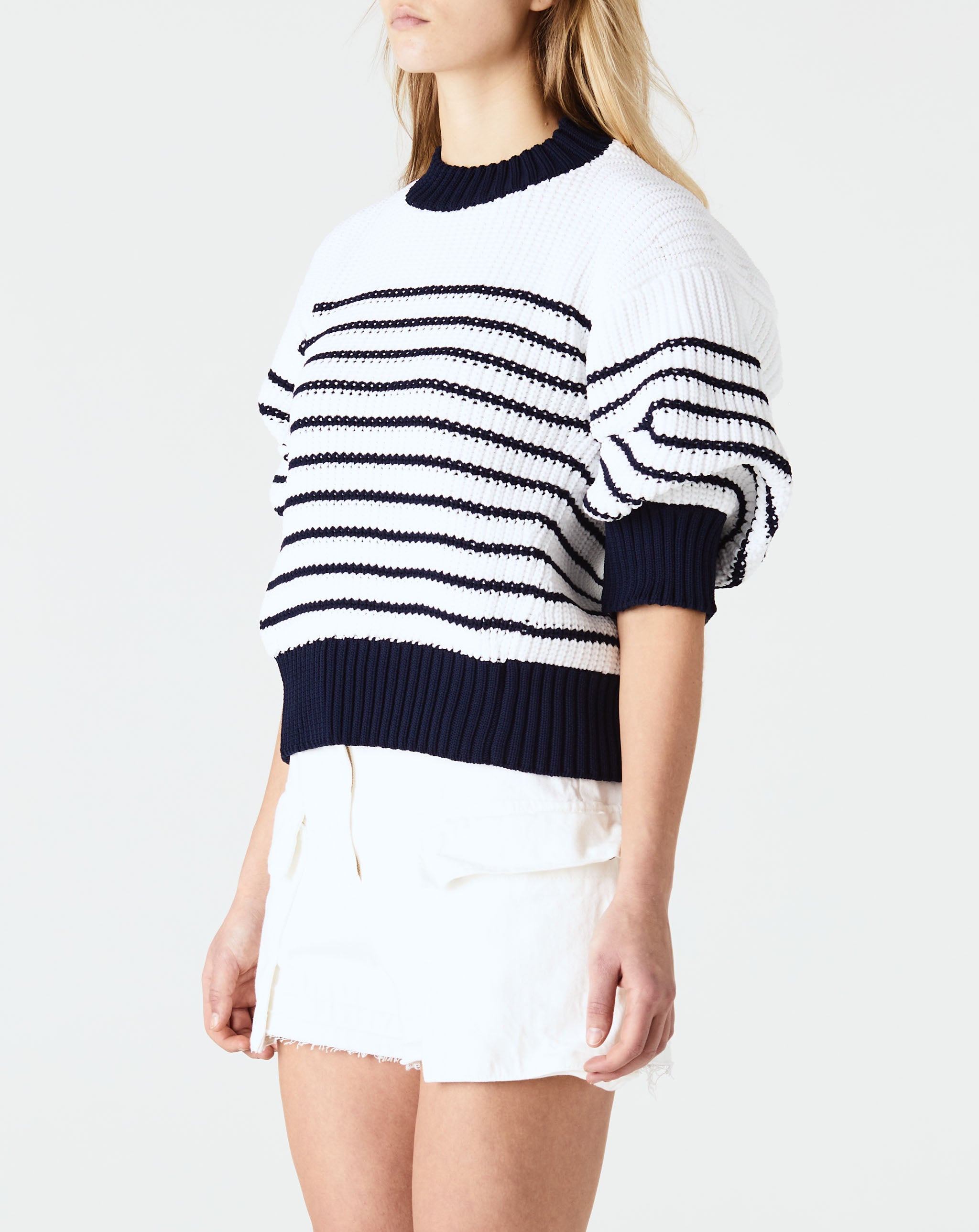 Horizontal Stripe Knit Pullover
