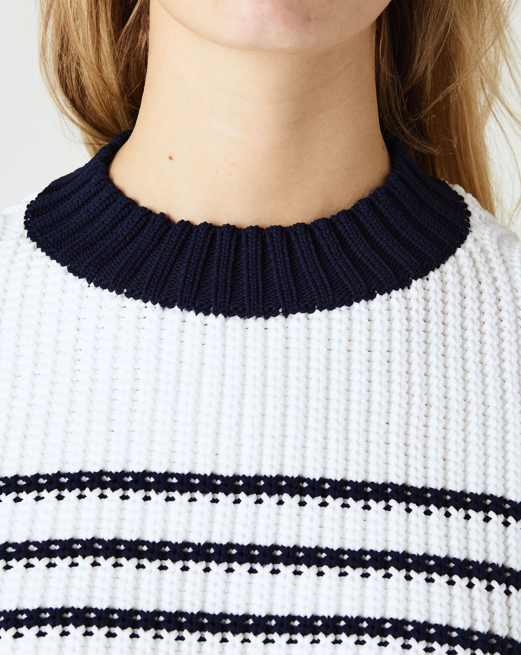 Horizontal Stripe Knit Pullover