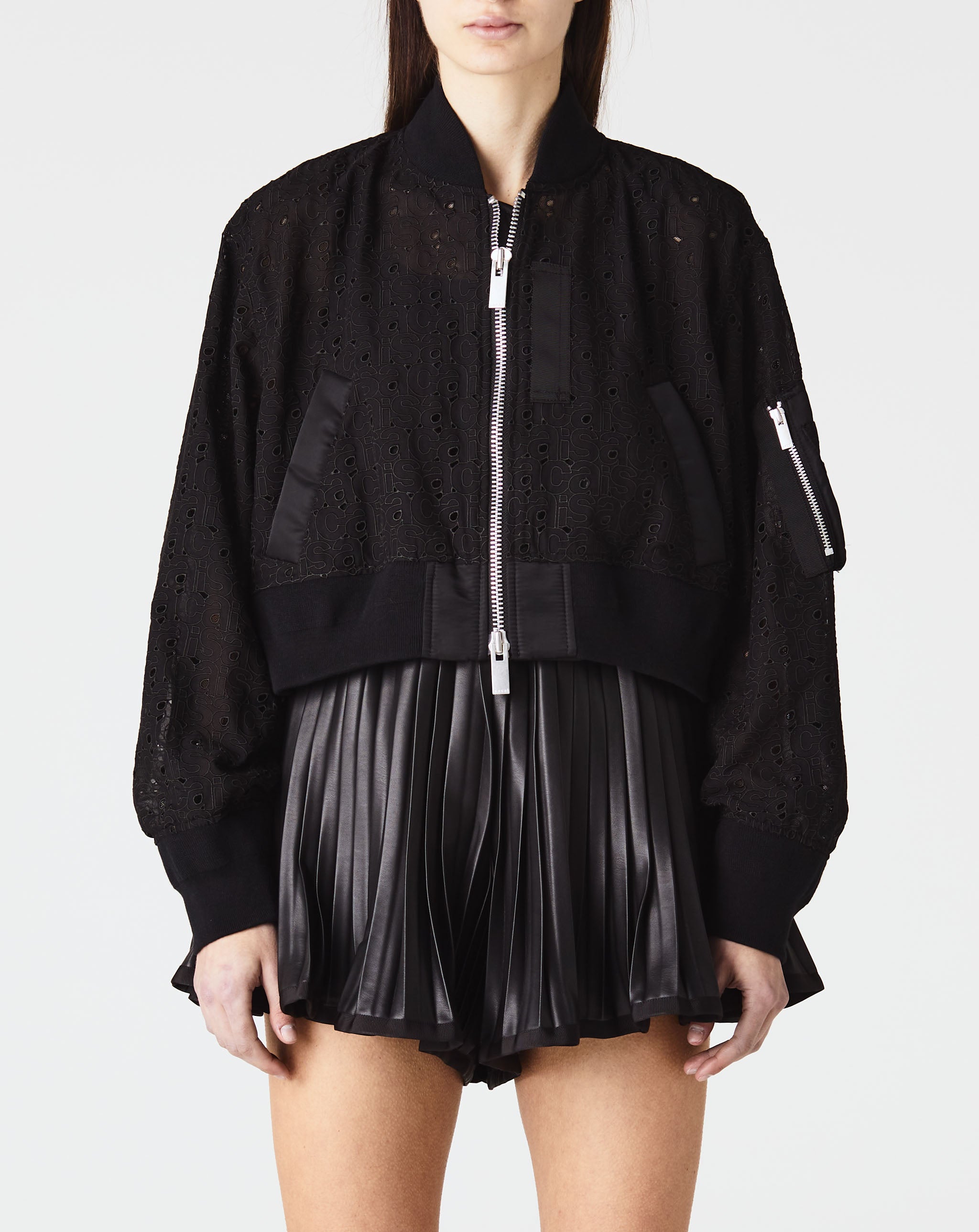 Sacai Embroidery Lace Blouson