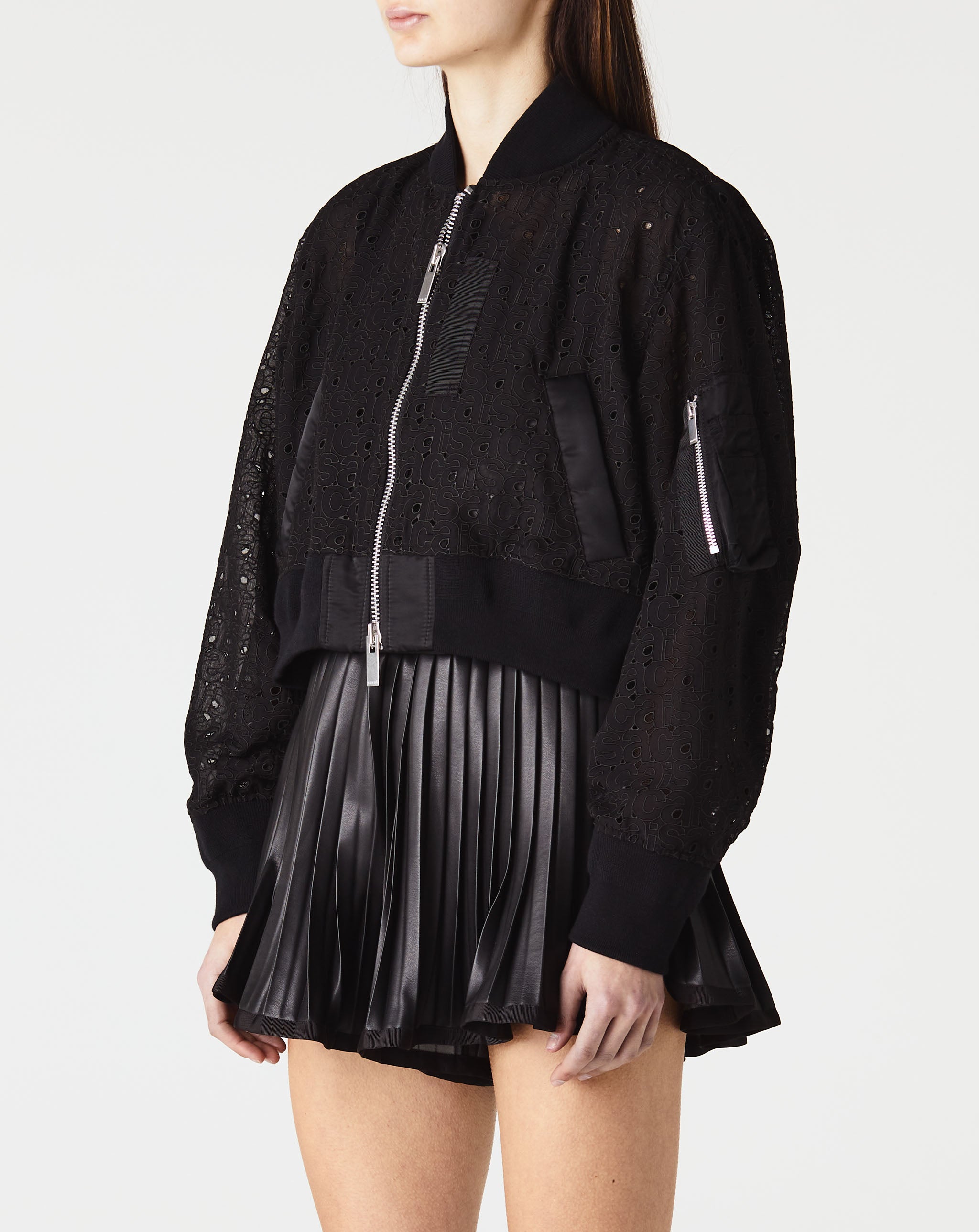 Sacai Embroidery Lace Blouson