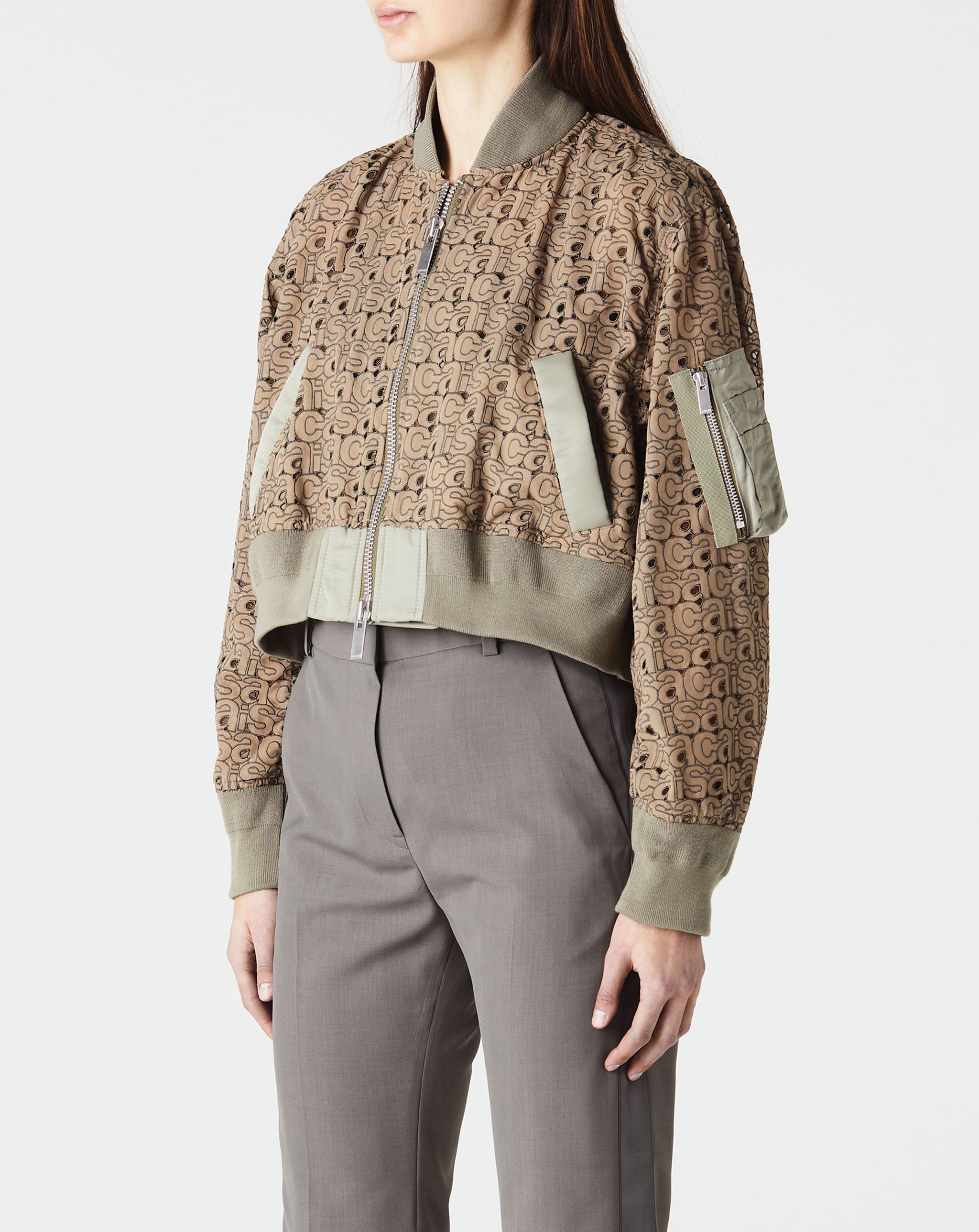 Sacai Embroidery Lace Blouson