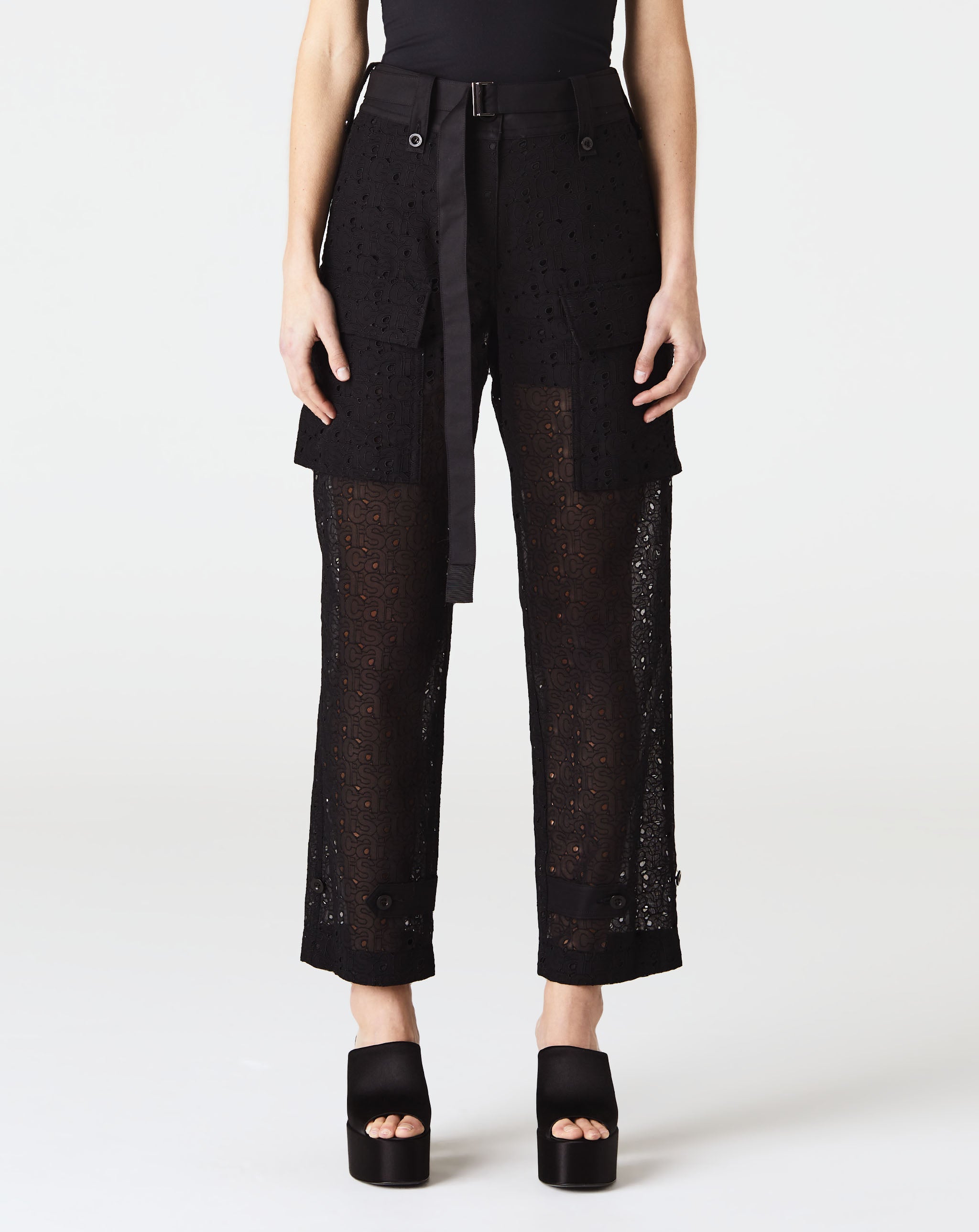 Sacai Embroidery Lace Pants