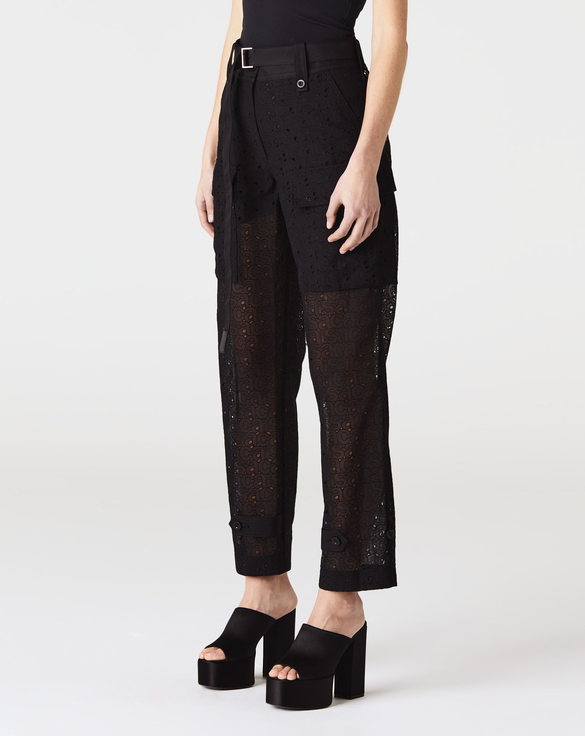 Sacai Embroidery Lace Pants