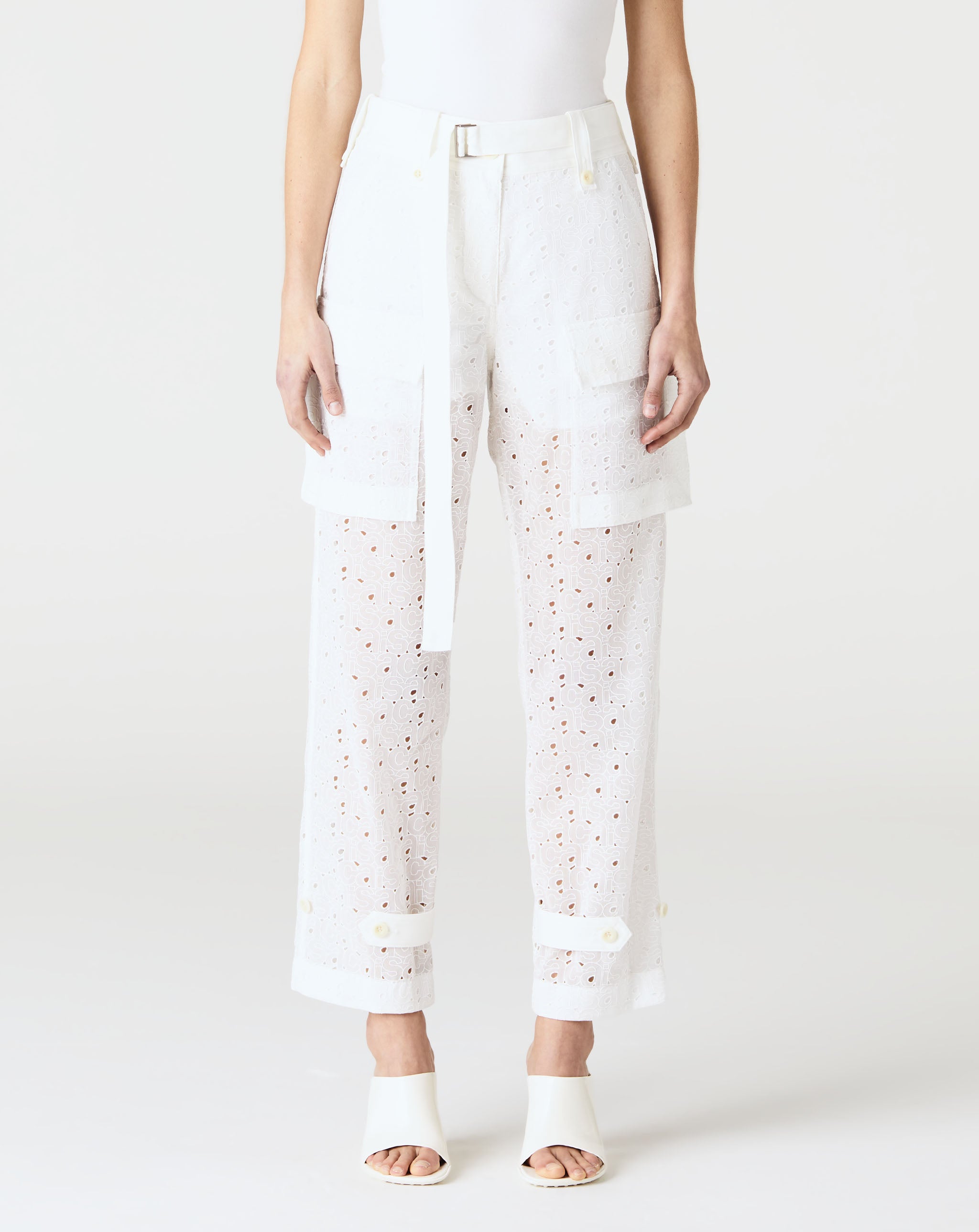 Sacai Embroidery Lace Pants