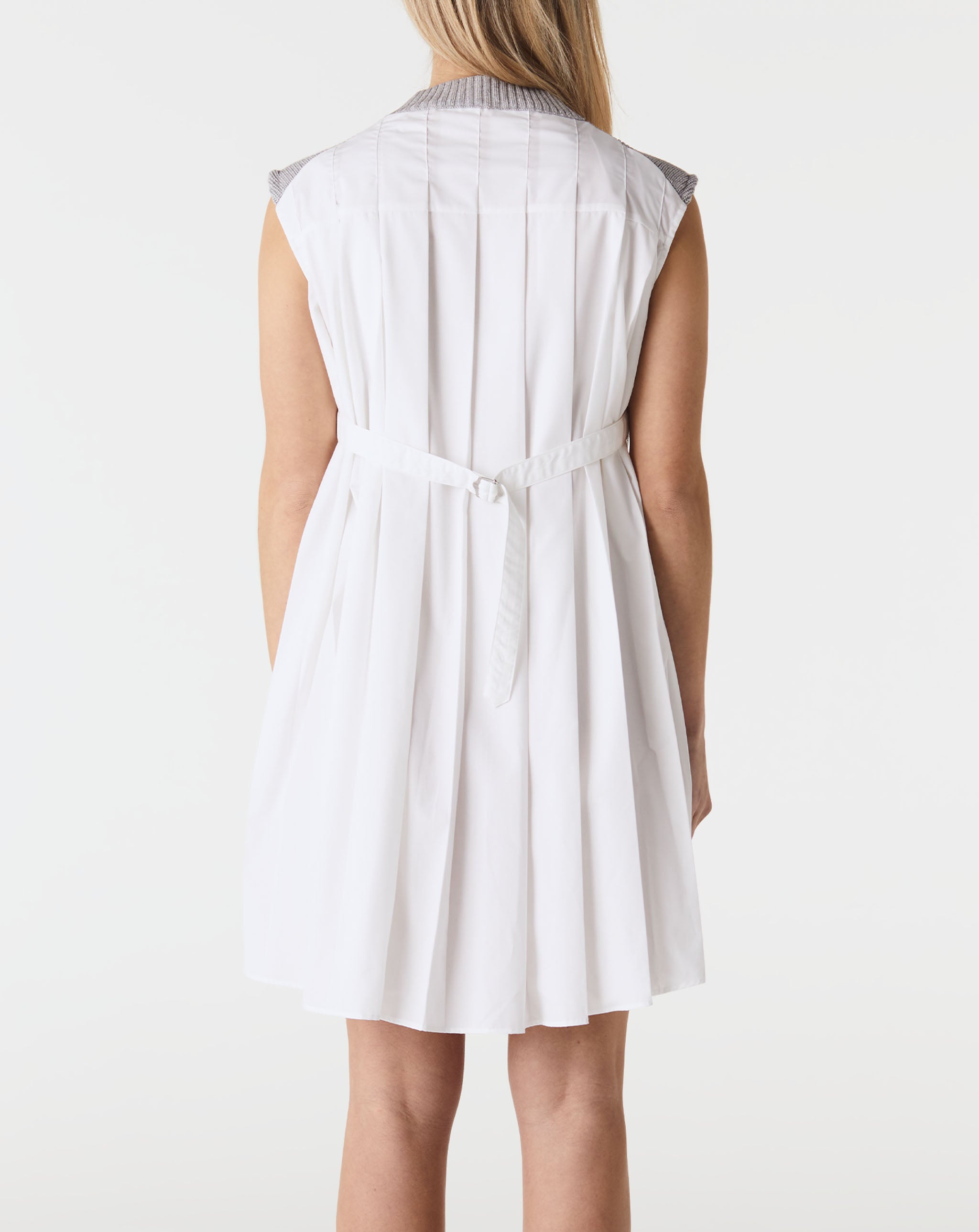 Cotton Poplin X Cotton Knit Dress