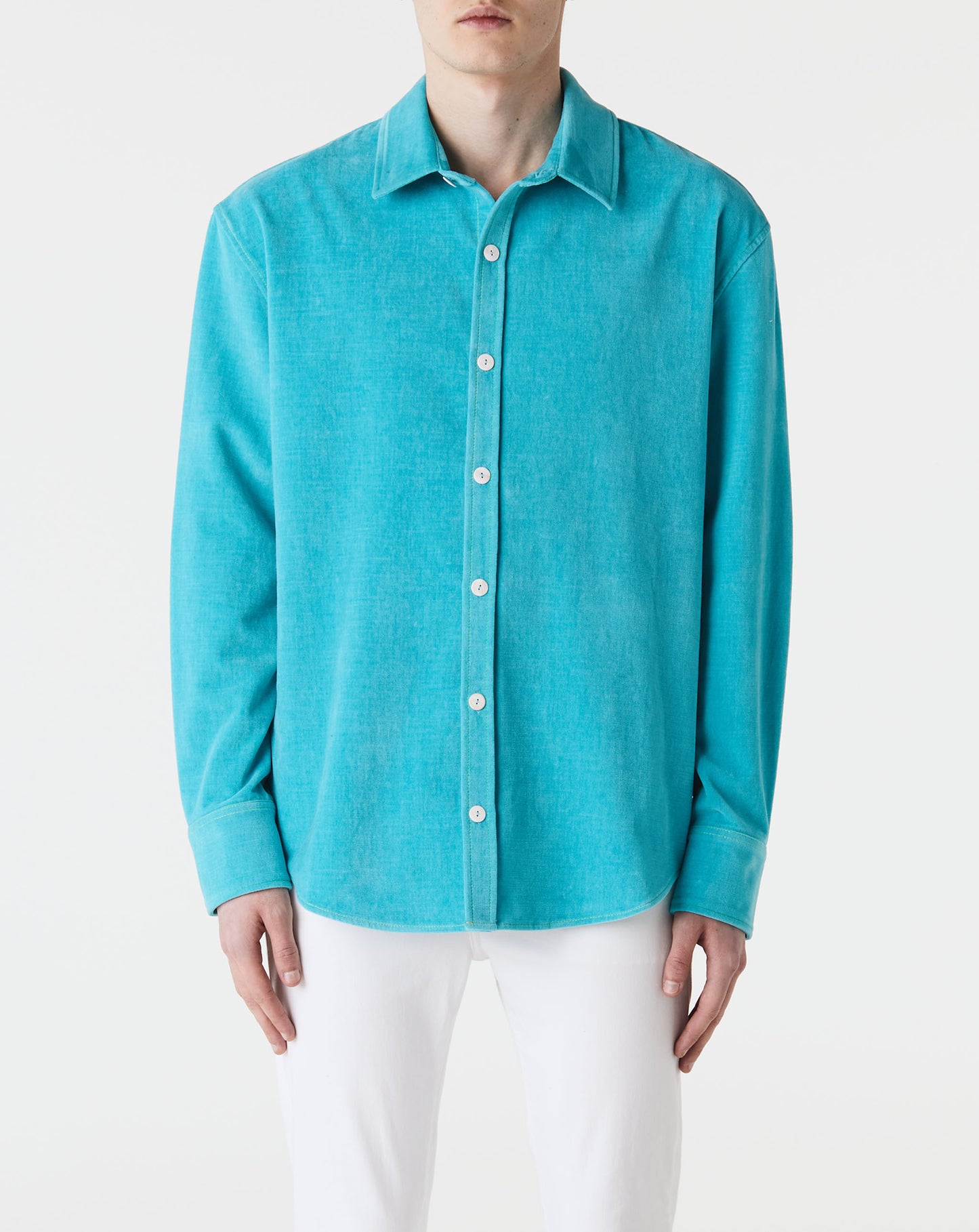 Cotton Velvet Work Long Sleeve Shirt