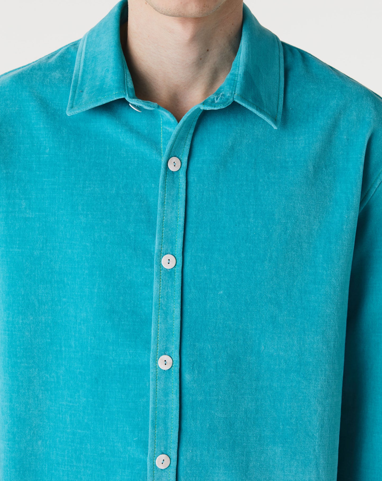 Cotton Velvet Work Long Sleeve Shirt