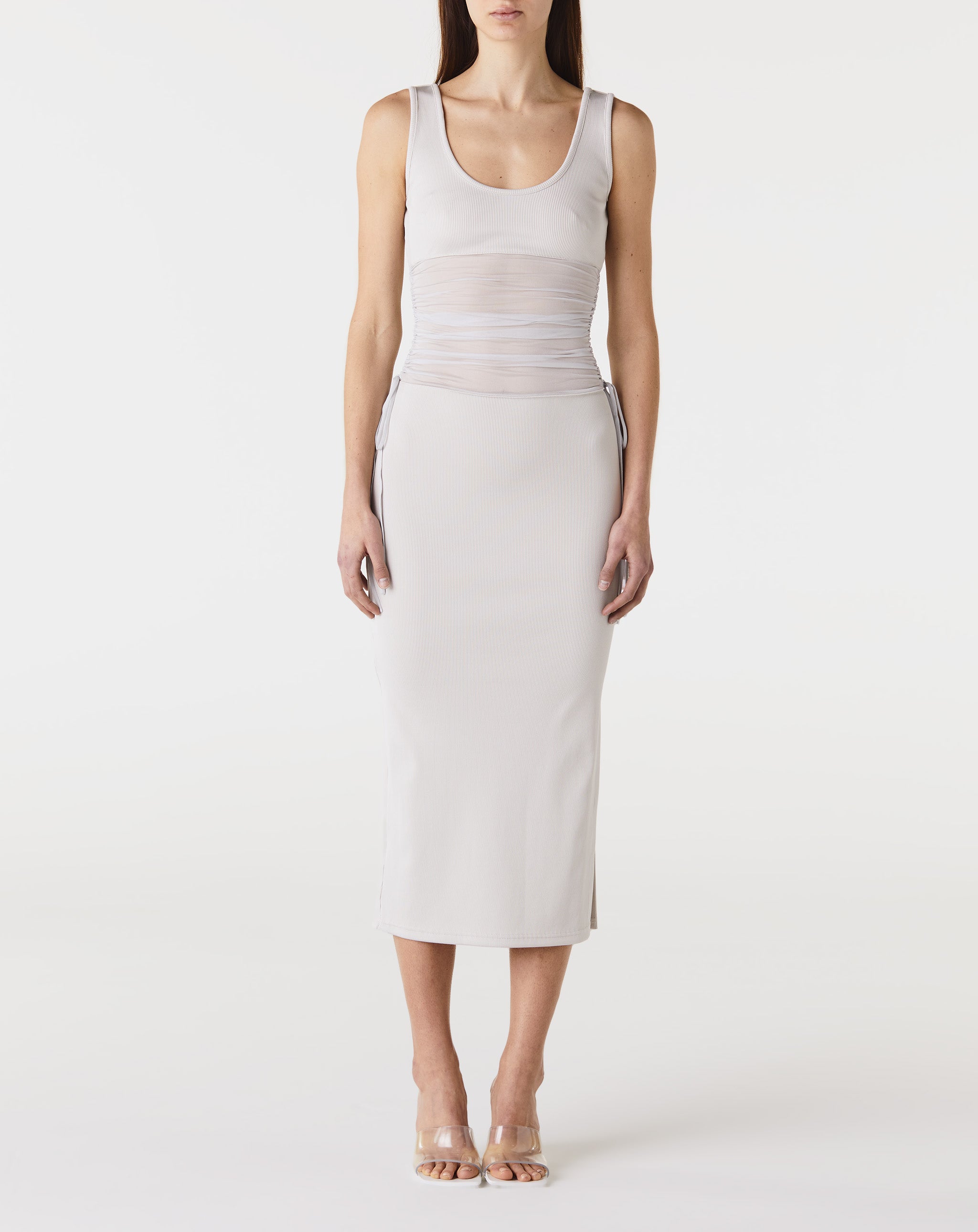 Sheer Torso Tank Dress