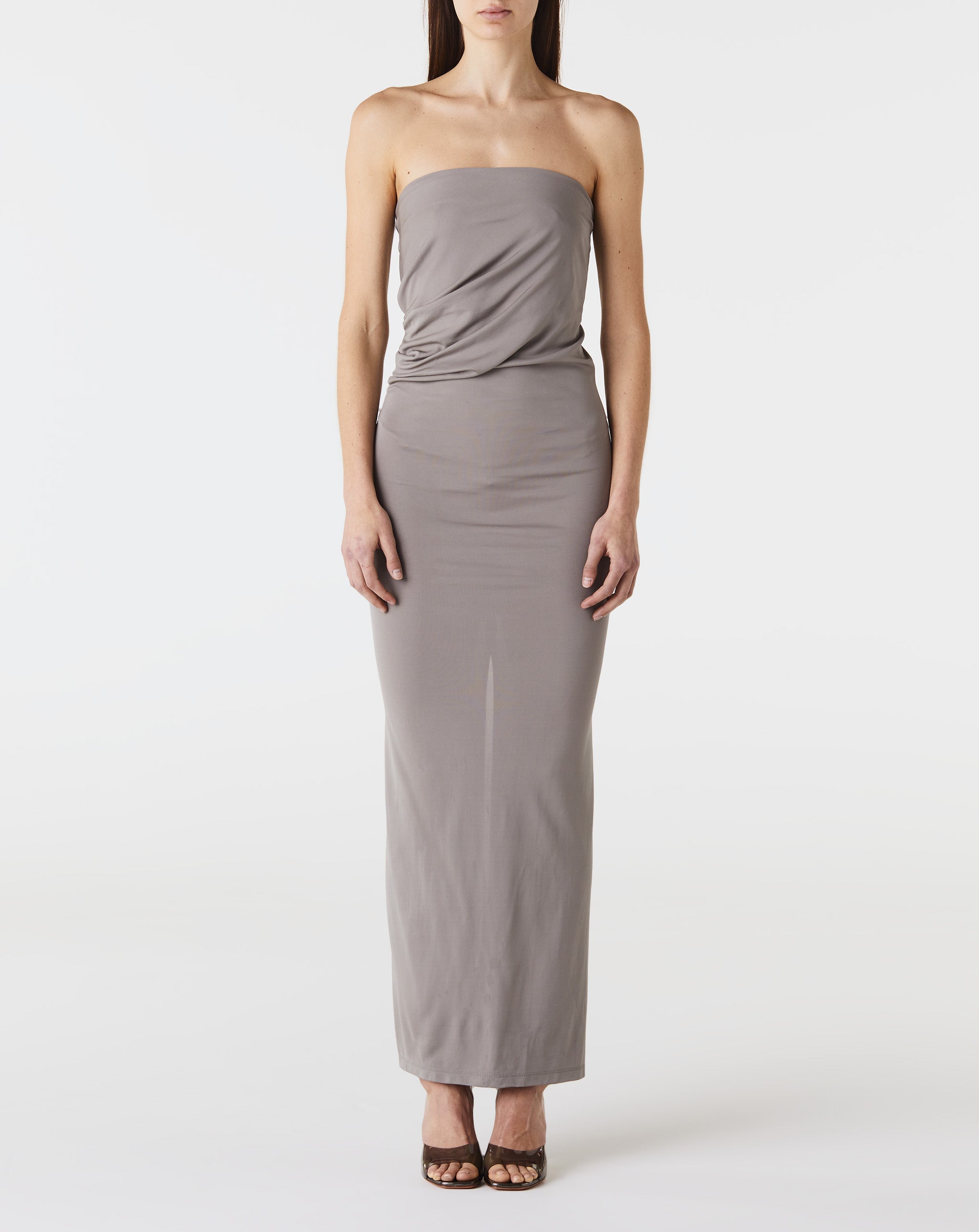Strapless Ruche Dress