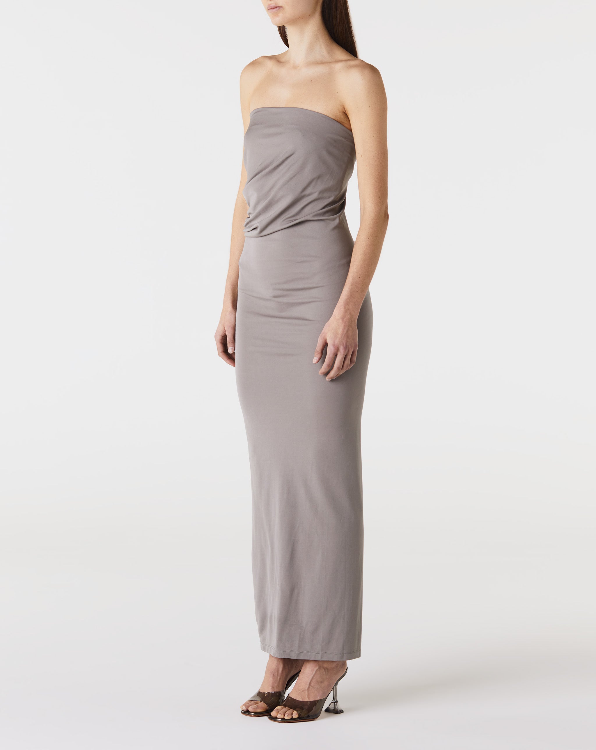 Strapless Ruche Dress