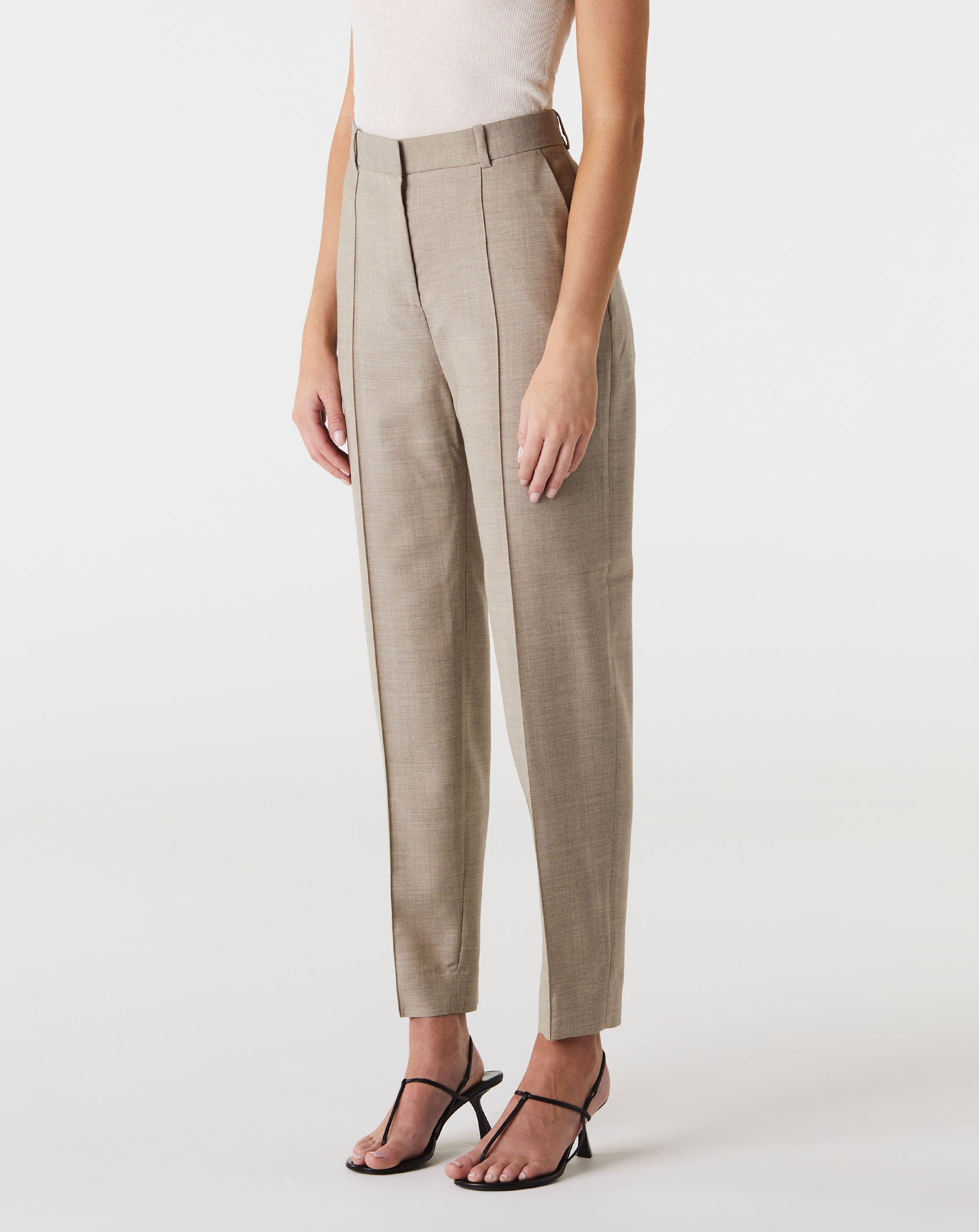 Sewn Pleat Wool Trousers