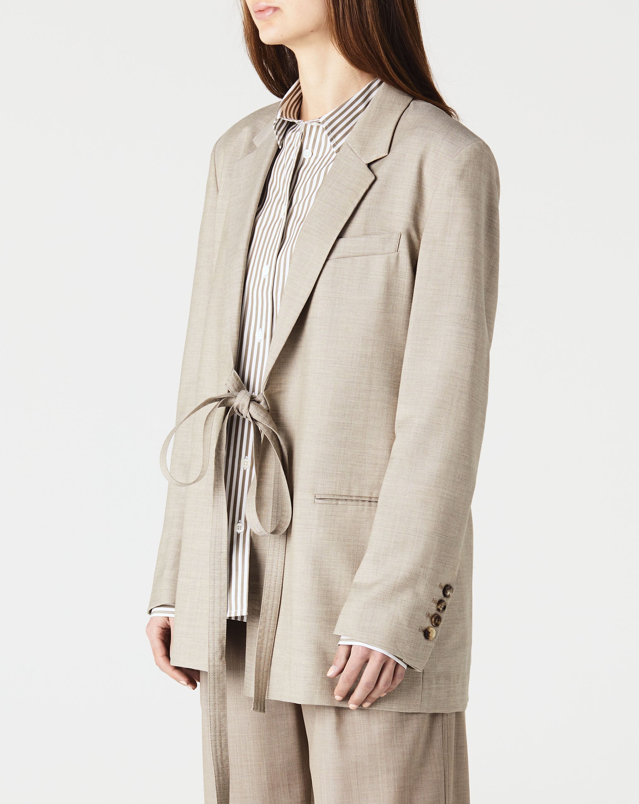 Wool Wrap Blazer
