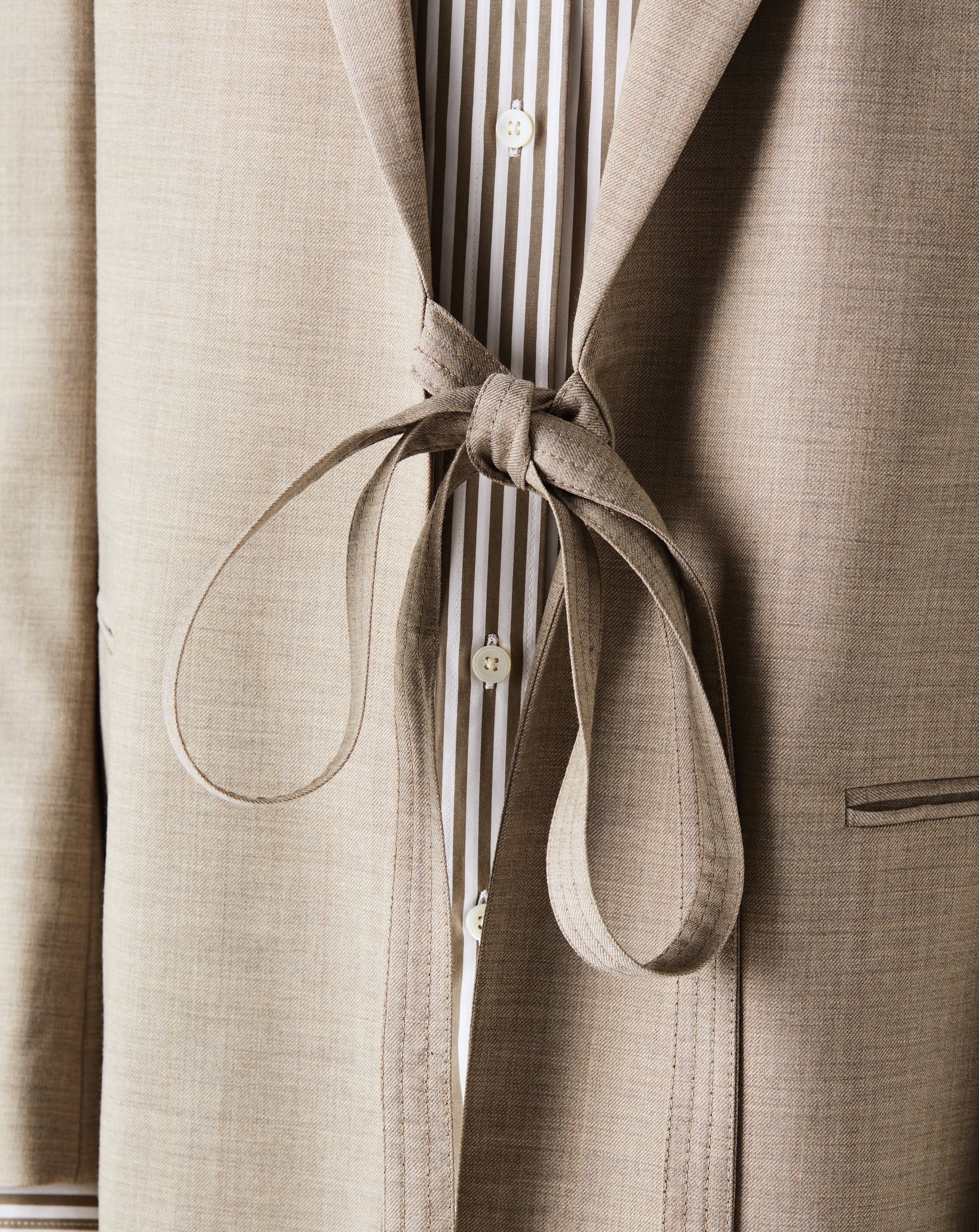 Wool Wrap Blazer