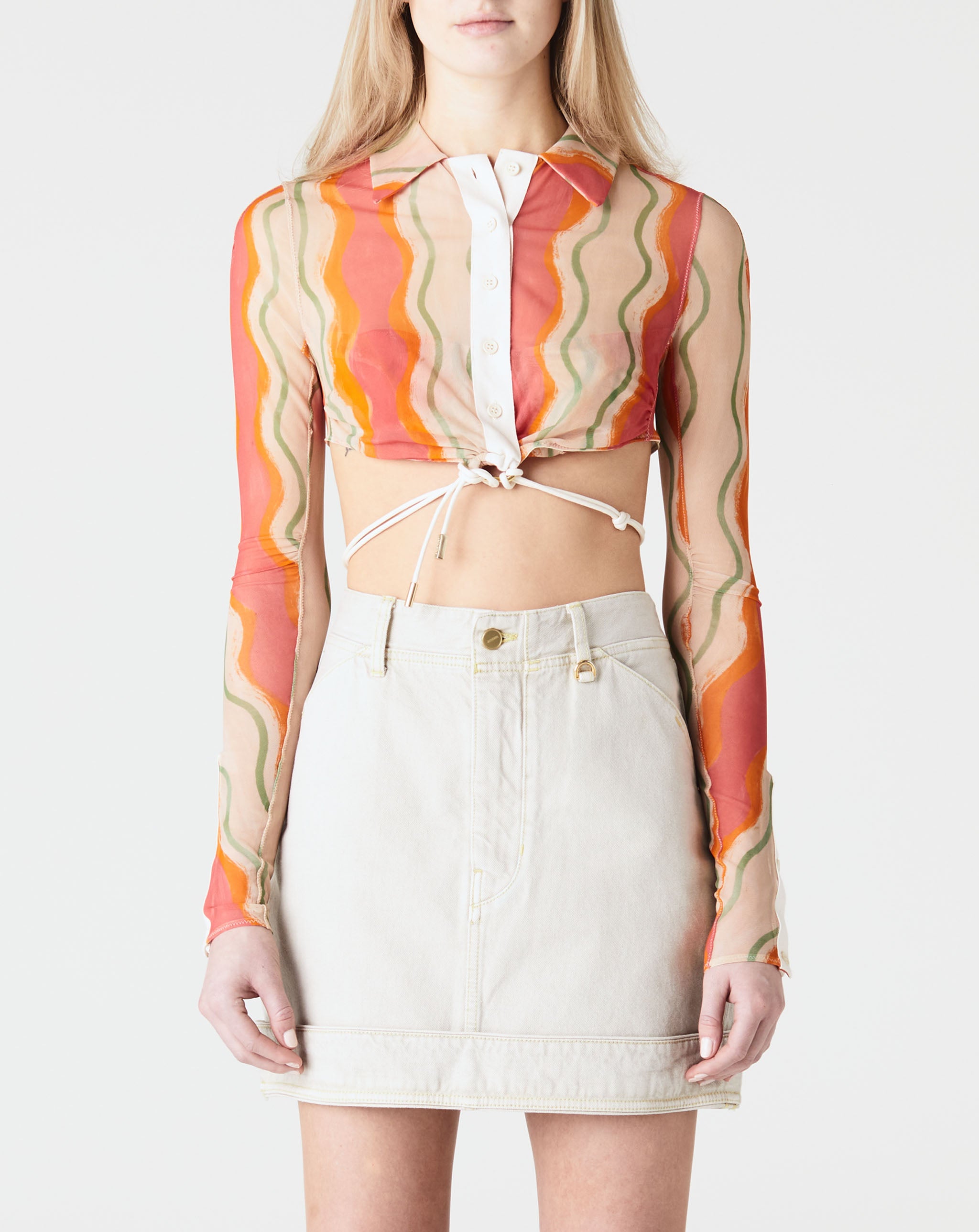 Abaca Cropped Shirt