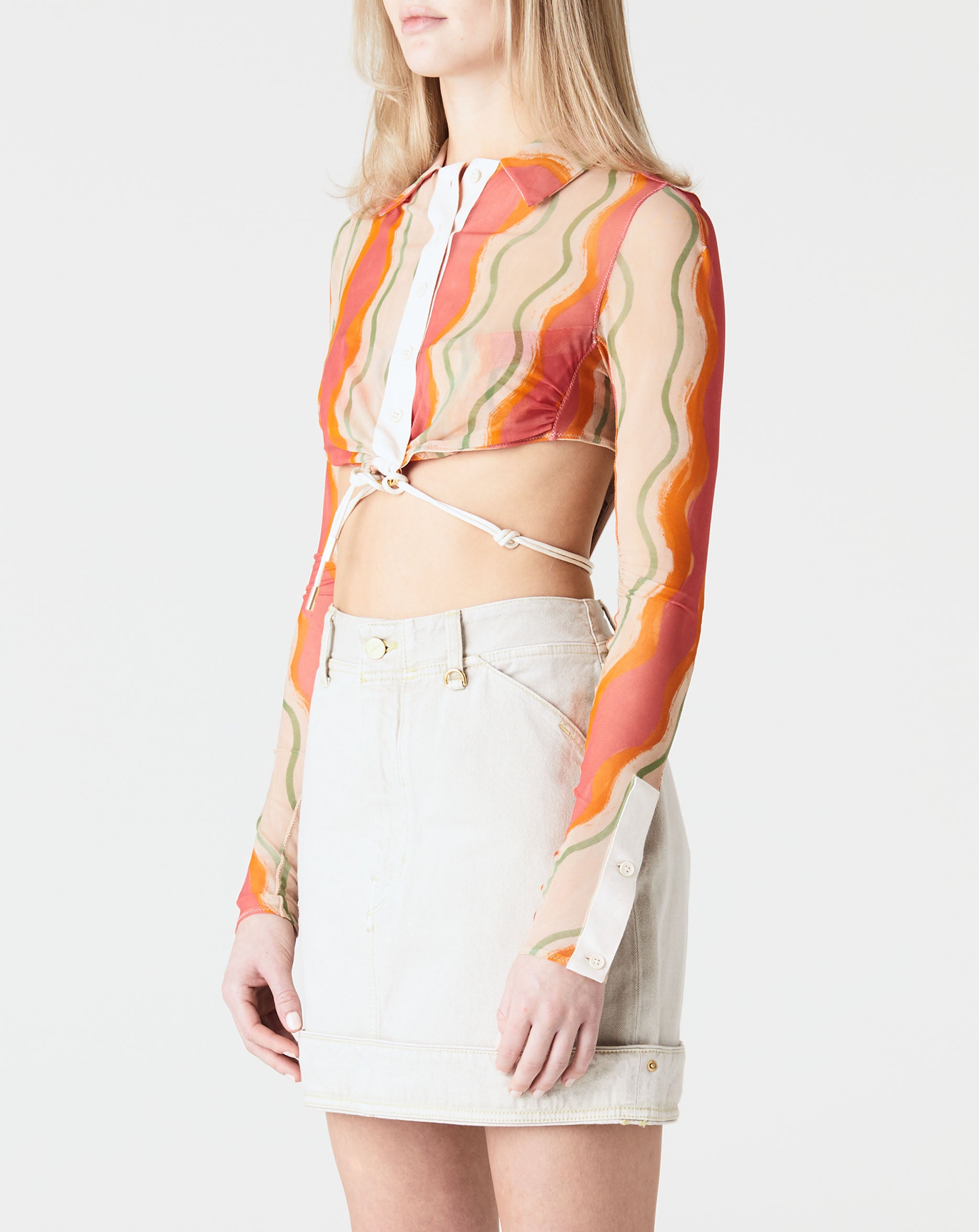 Abaca Cropped Shirt