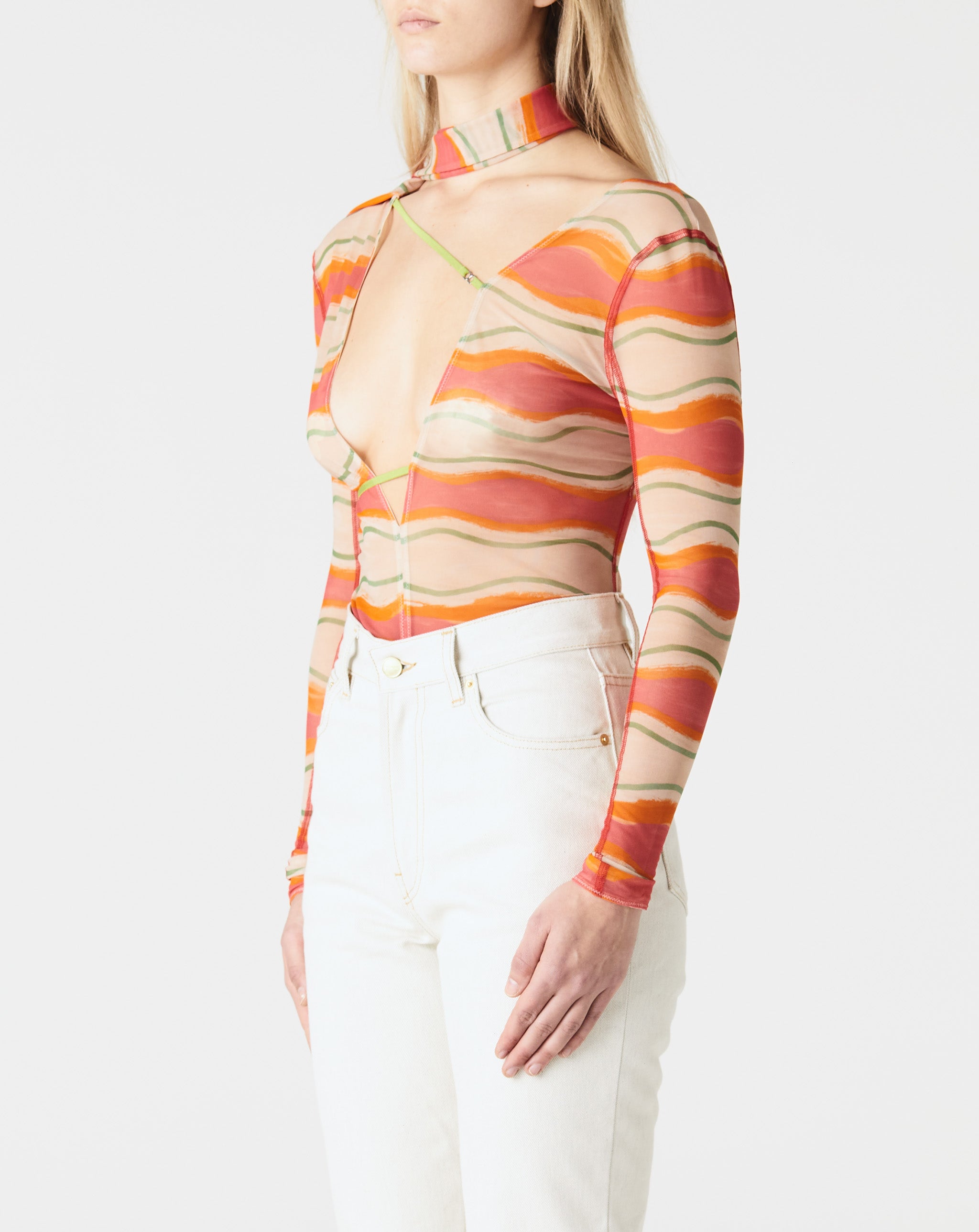 Abanaba Print L/S Bodysuit