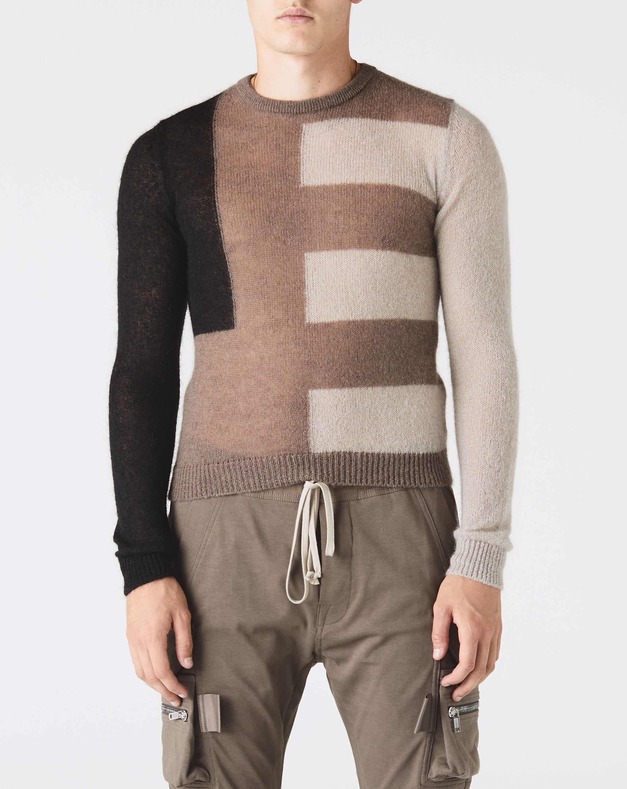 Cropped Geo Sweater