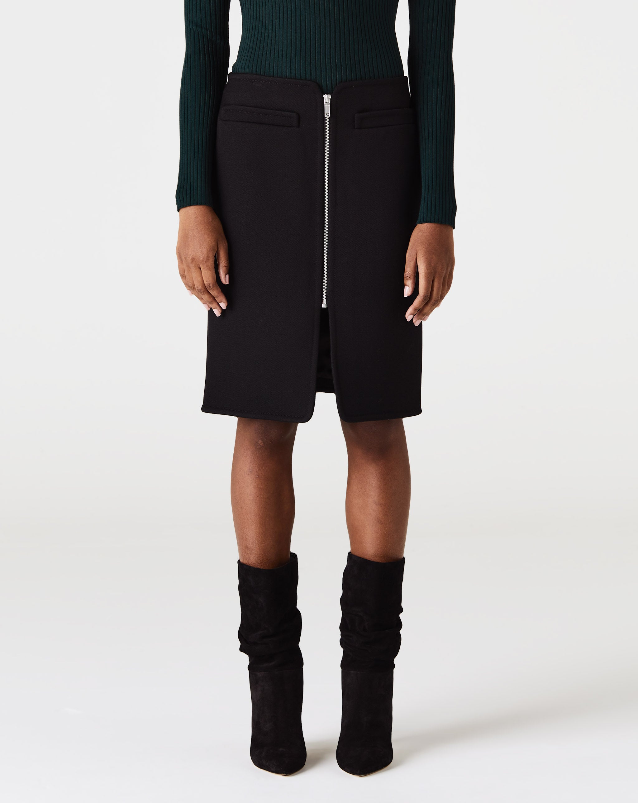 Crepe Swallow Long Skirt