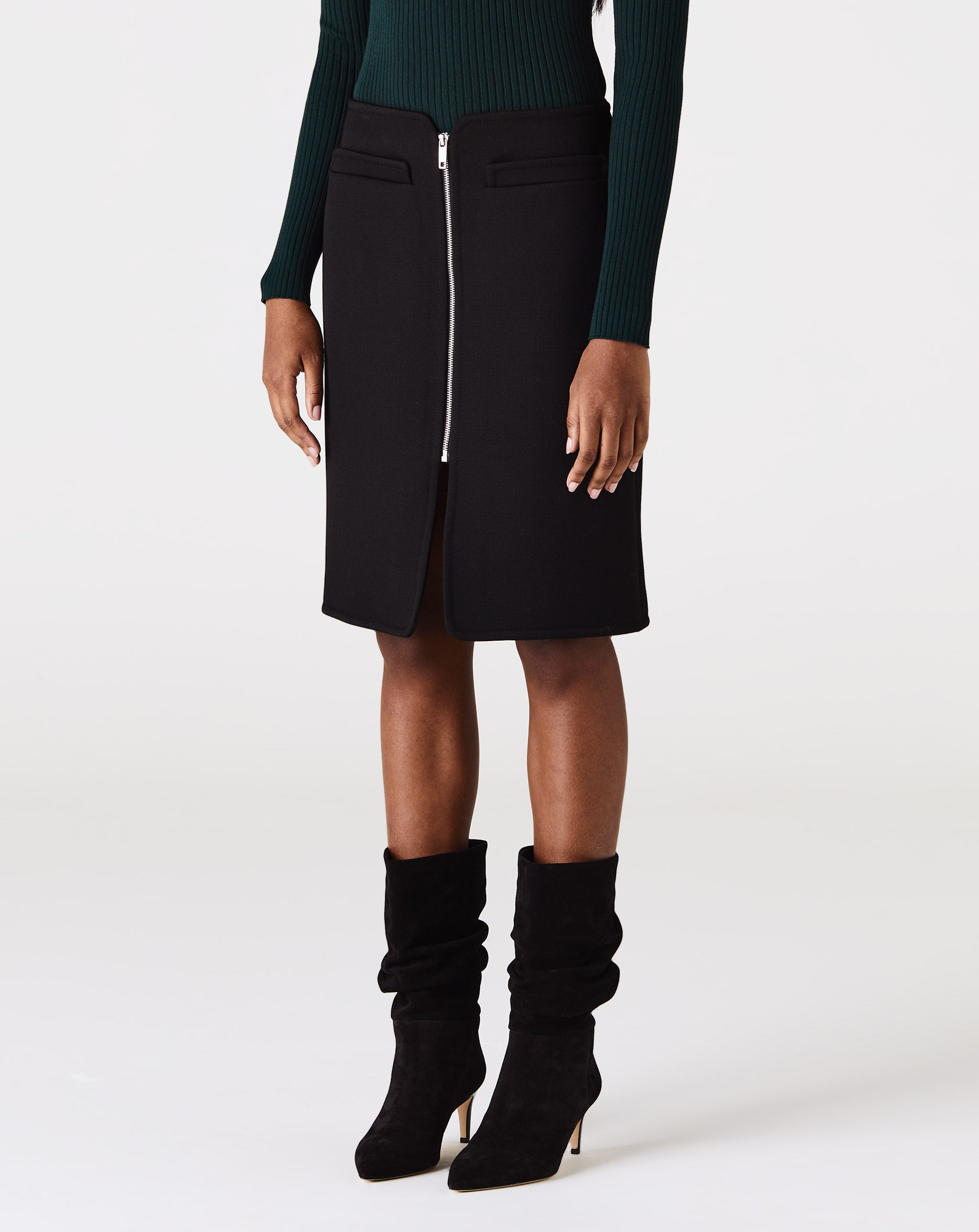 Crepe Swallow Long Skirt
