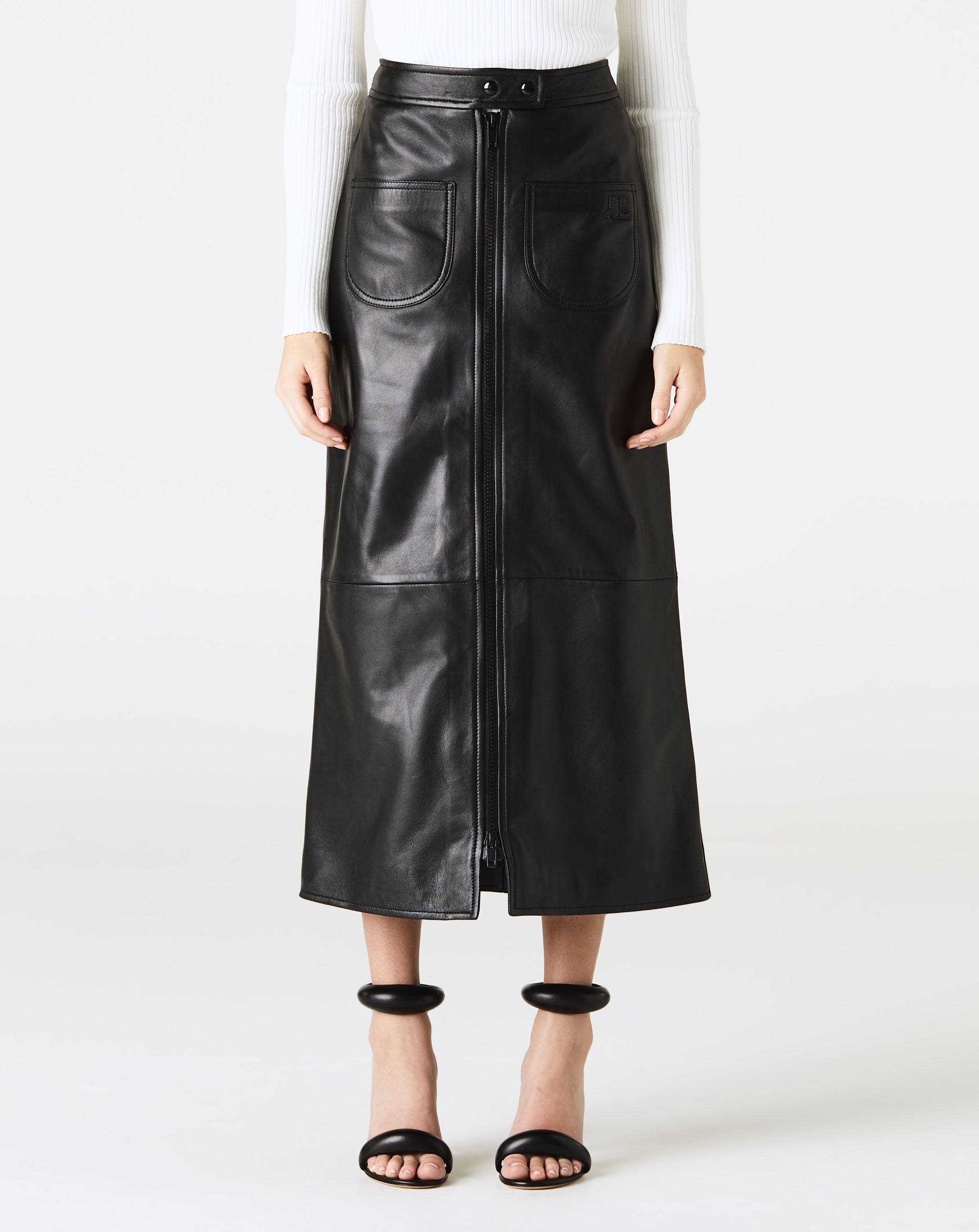 Vintage Zip Long Skirt