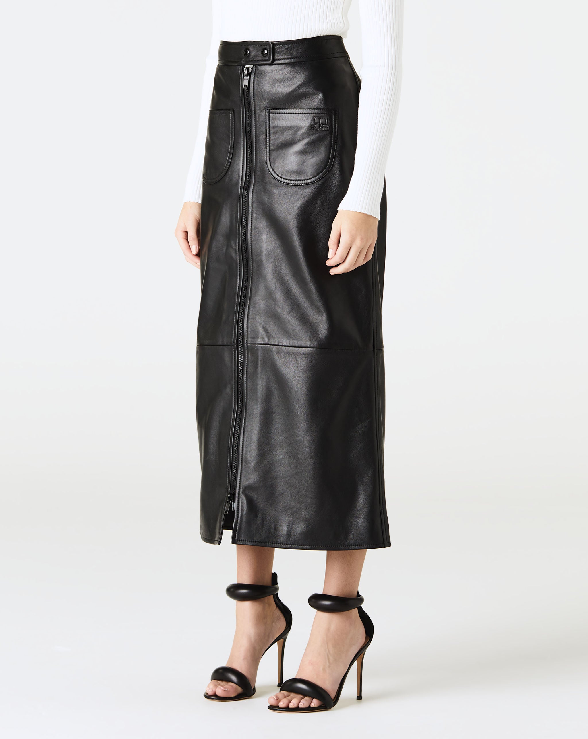 Vintage Zip Long Skirt
