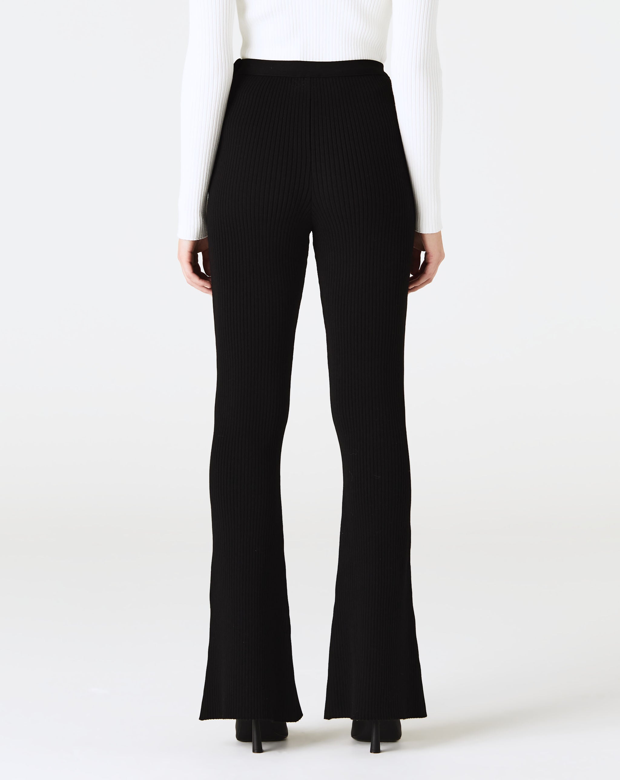 Rib Knit Flare Pants