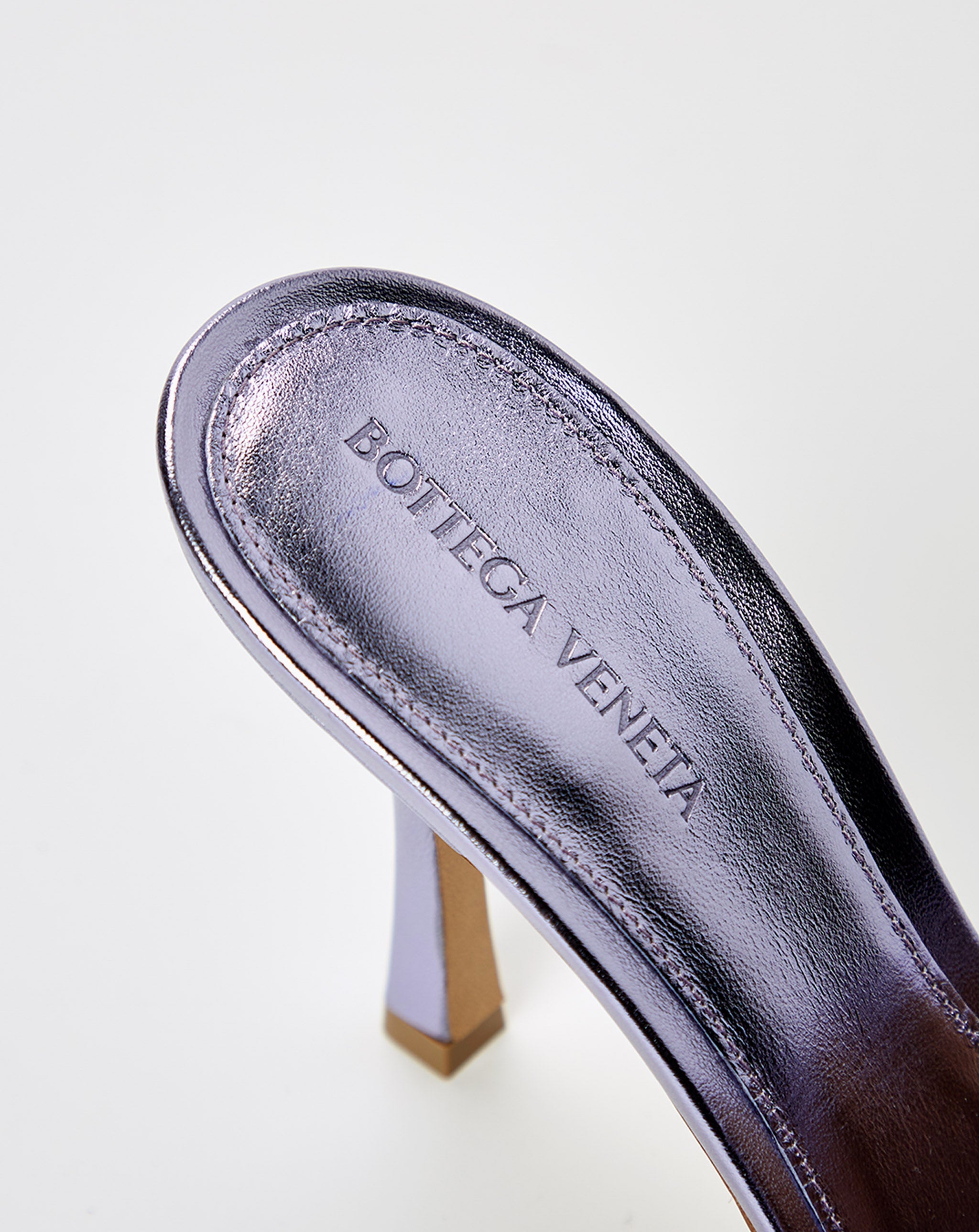 Metallic Padded Mule